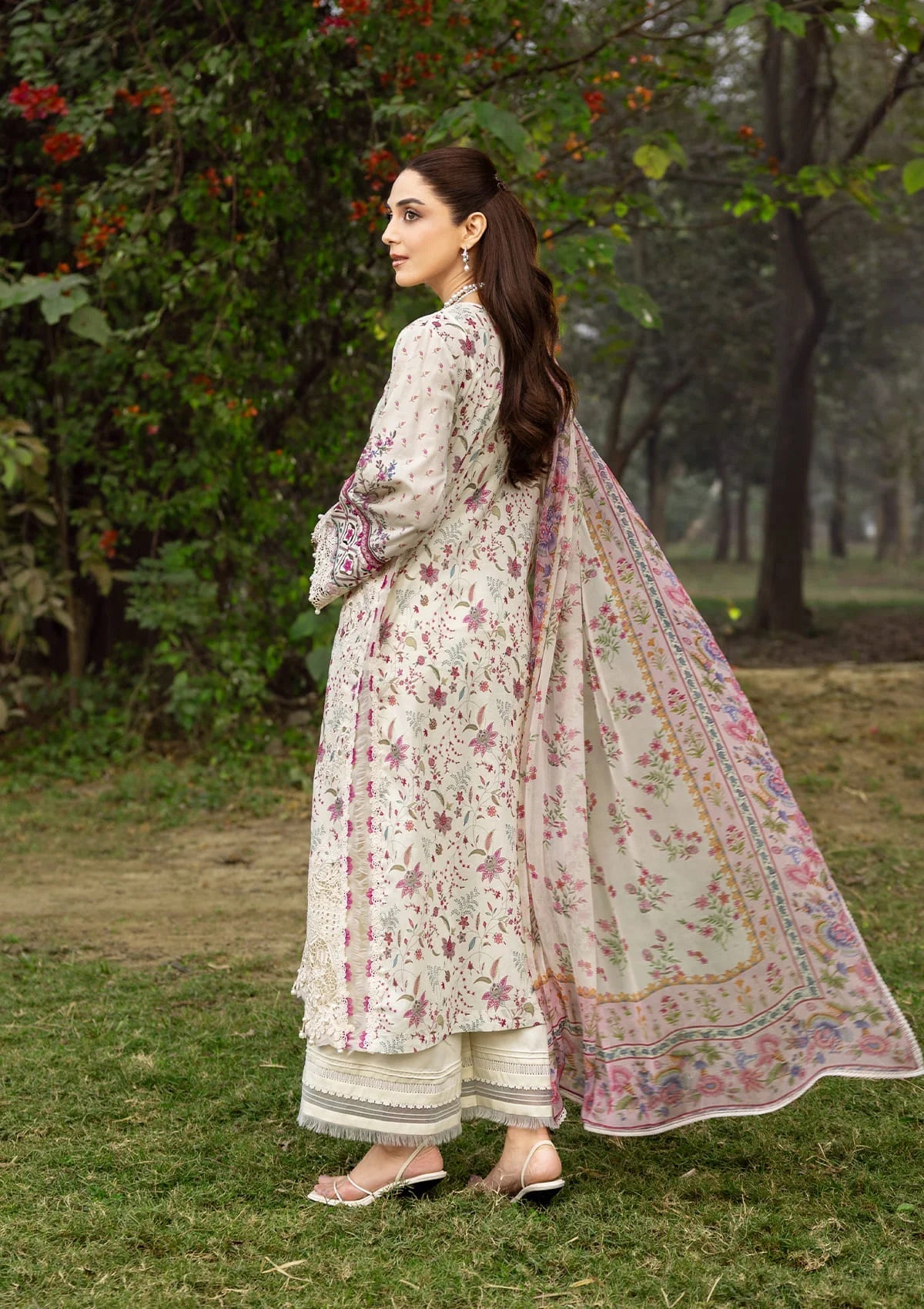 [ SUIT A ] - ELAF CHIKANKARI PRINTS WITH CHIFFON DUPATTA 2026