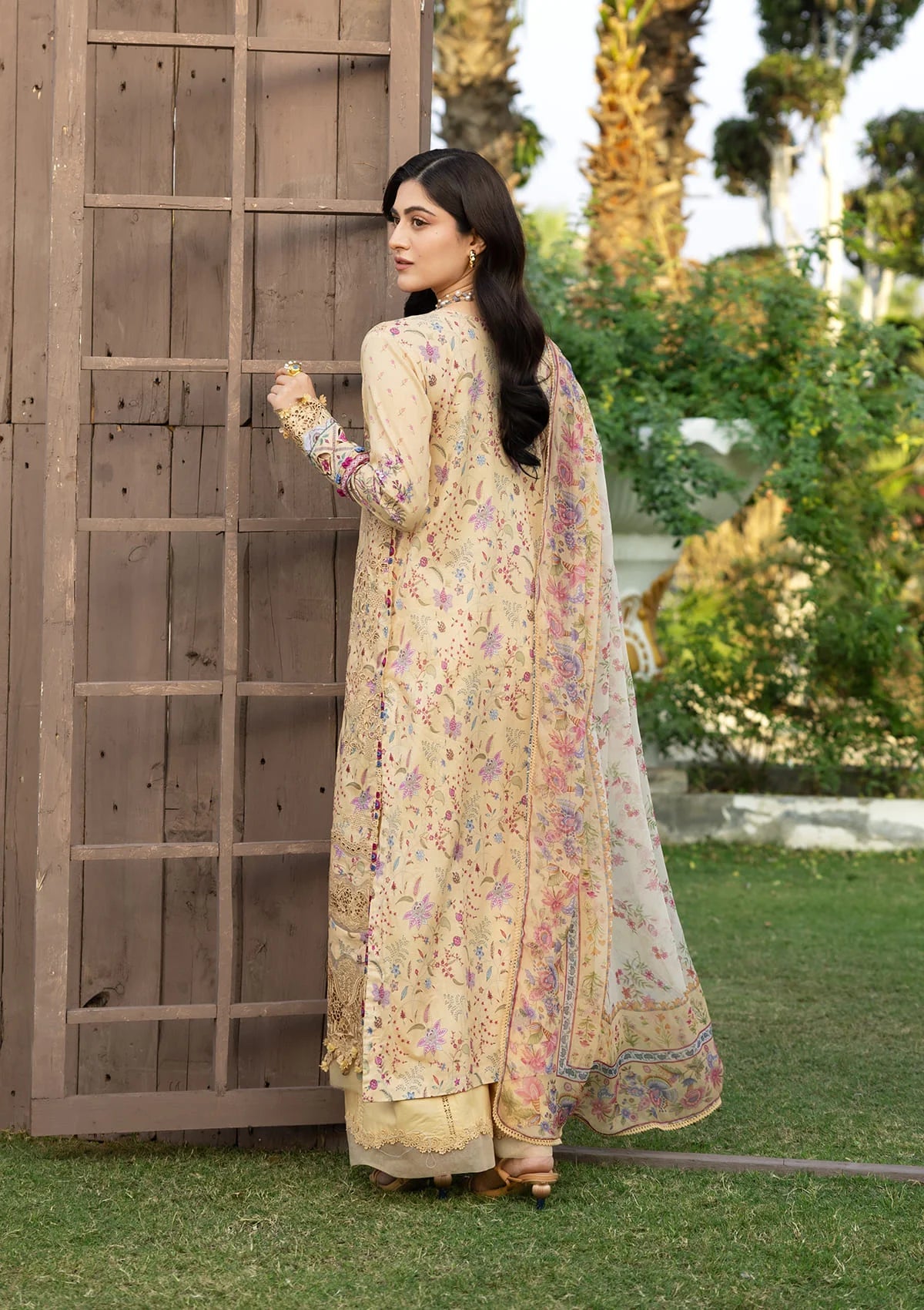 [ SUIT H ] - ELAF CHIKANKARI PRINTS WITH CHIFFON DUPATTA 2026