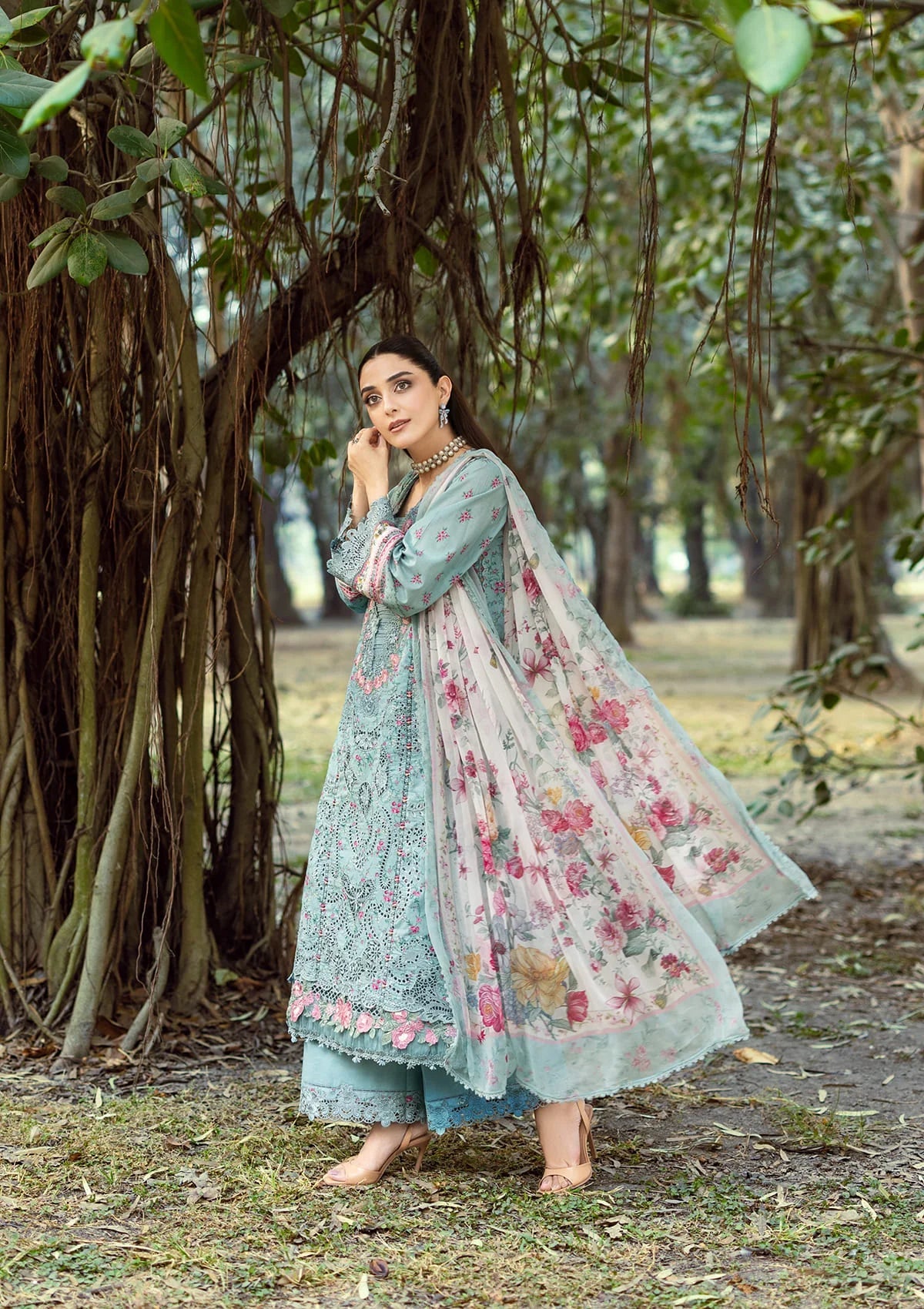 [ SUIT N ] - ELAF CHIKANKARI PRINTS WITH CHIFFON DUPATTA 2026