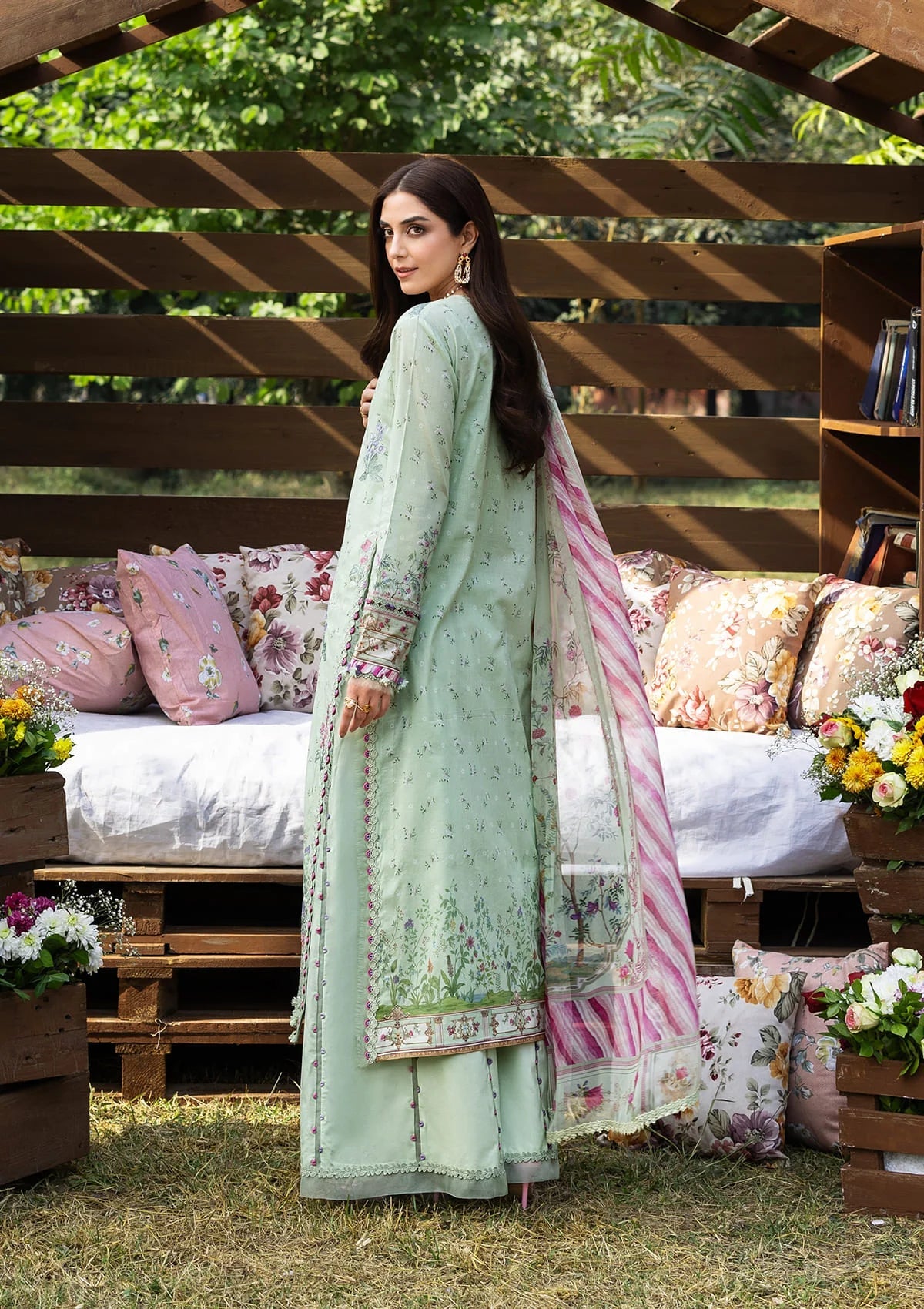 [ SUIT J ] - ELAF CHIKANKARI PRINTS WITH CHIFFON DUPATTA 2026