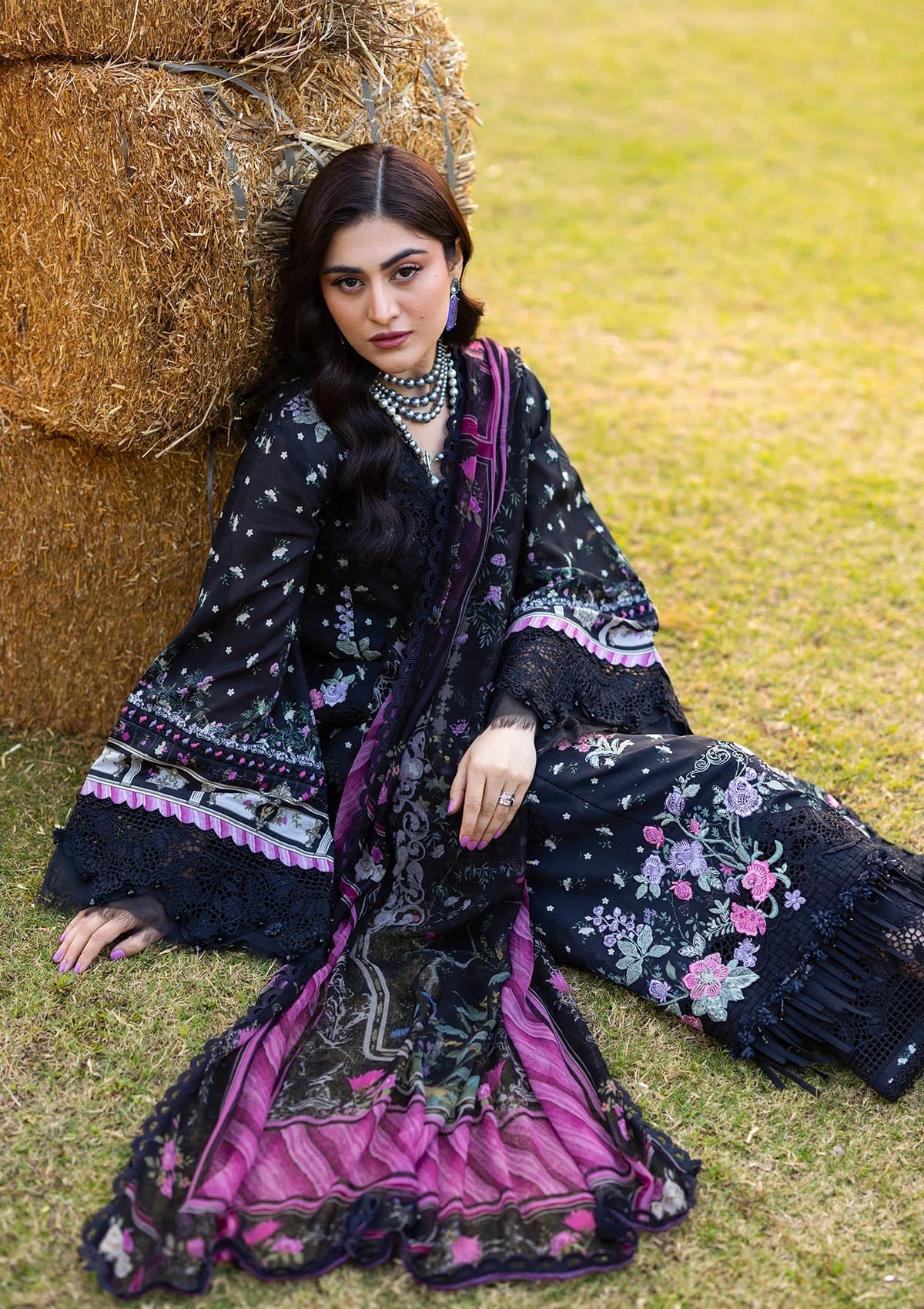 [ SUIT K ] - ELAF CHIKANKARI PRINTS WITH CHIFFON DUPATTA 2026