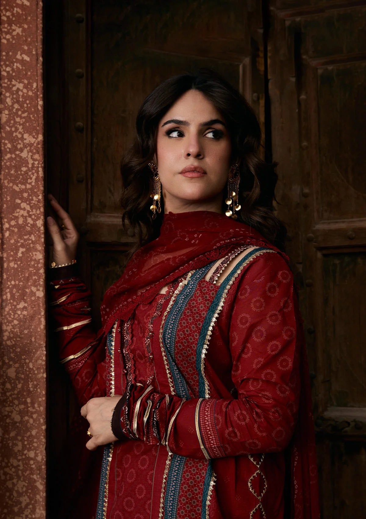 [ SUIT A ] - KAHF AANGAN LUXURY PRINT LAWN WITH CHIFFON DUPATTA 2026