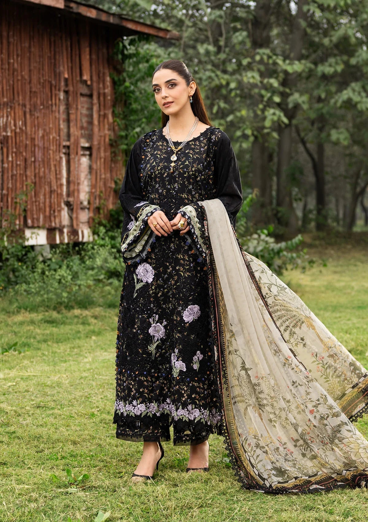 [ SUIT E ] - ELAF CHIKANKARI PRINTS WITH CHIFFON DUPATTA 2026