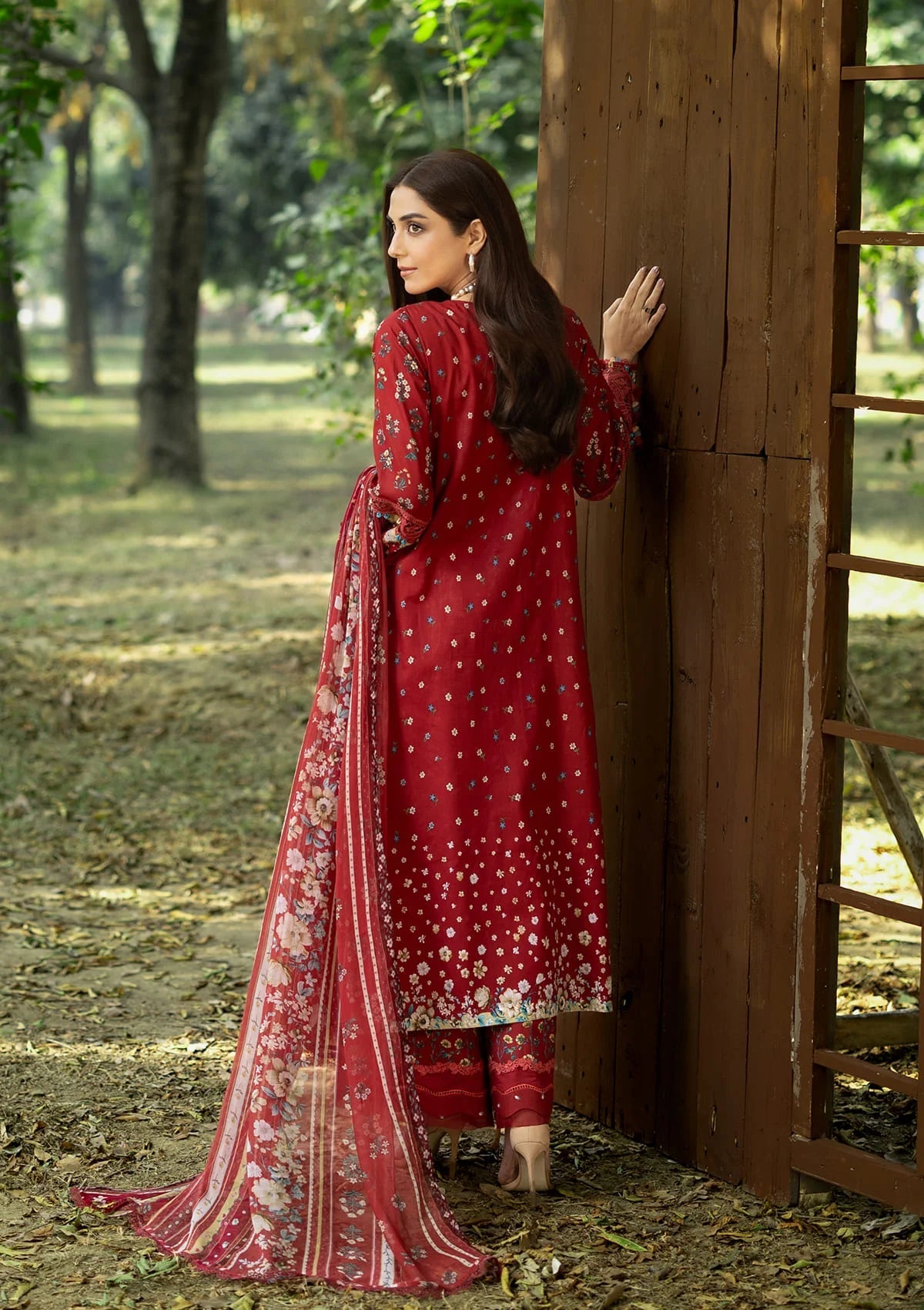 [ SUIT C ] - ELAF CHIKANKARI PRINTS WITH CHIFFON DUPATTA 2026