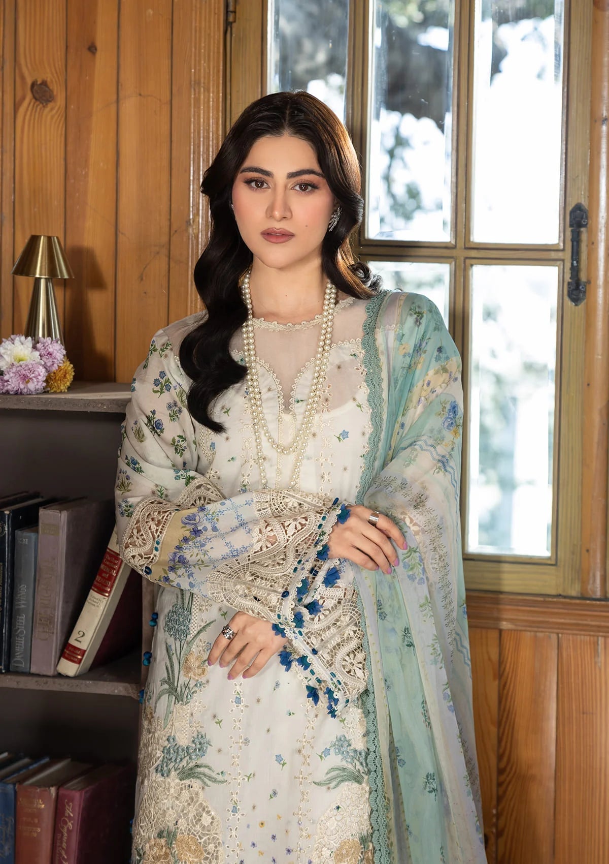 [ SUIT M ] - ELAF CHIKANKARI PRINTS WITH CHIFFON DUPATTA 2026