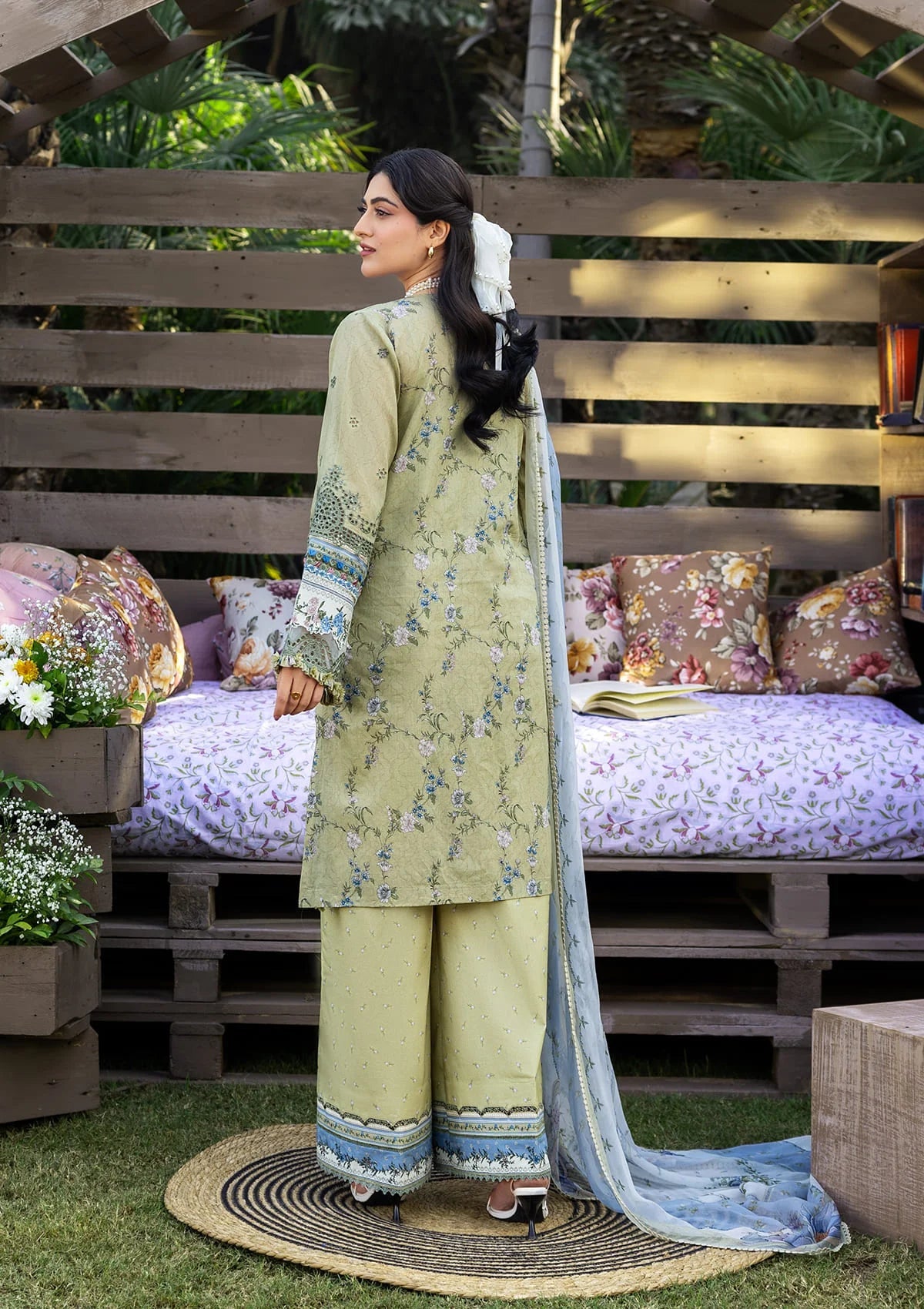 [ SUIT L ] - ELAF CHIKANKARI PRINTS WITH CHIFFON DUPATTA 2026