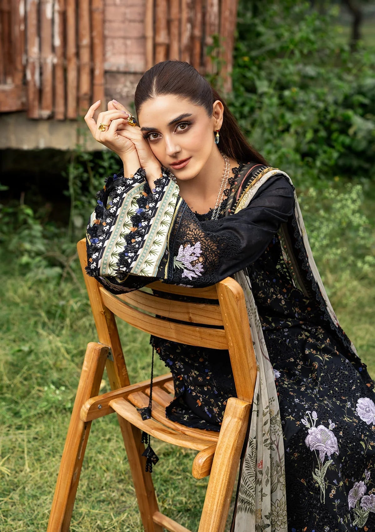 [ SUIT E ] - ELAF CHIKANKARI PRINTS WITH CHIFFON DUPATTA 2026