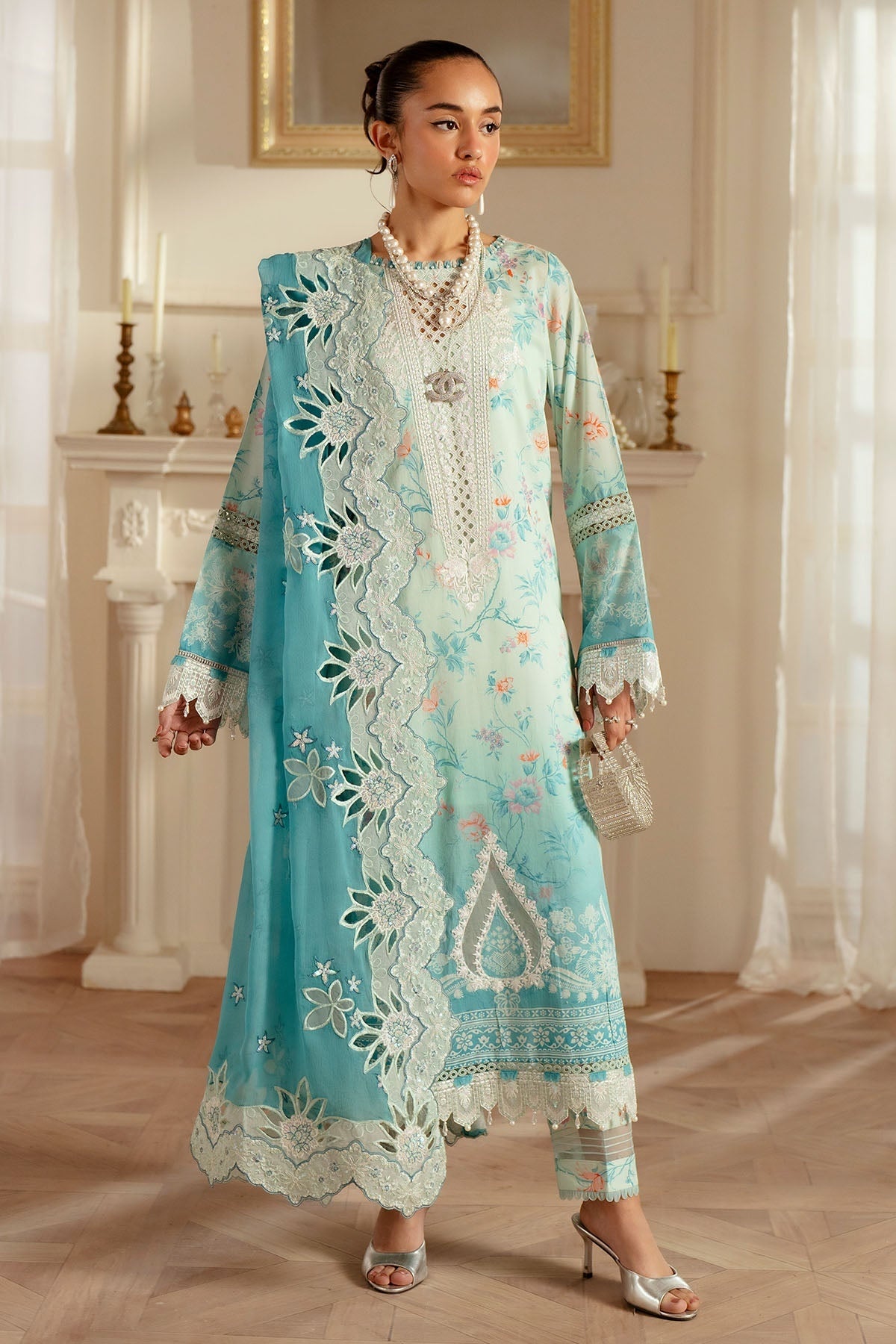 NUREH FEYA EID EDIT LAWN EMBROIDERED 2025