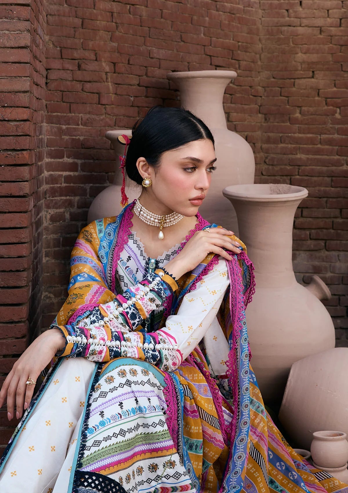[ SUIT C ] - KAHF AANGAN LUXURY PRINT LAWN WITH CHIFFON DUPATTA 2026