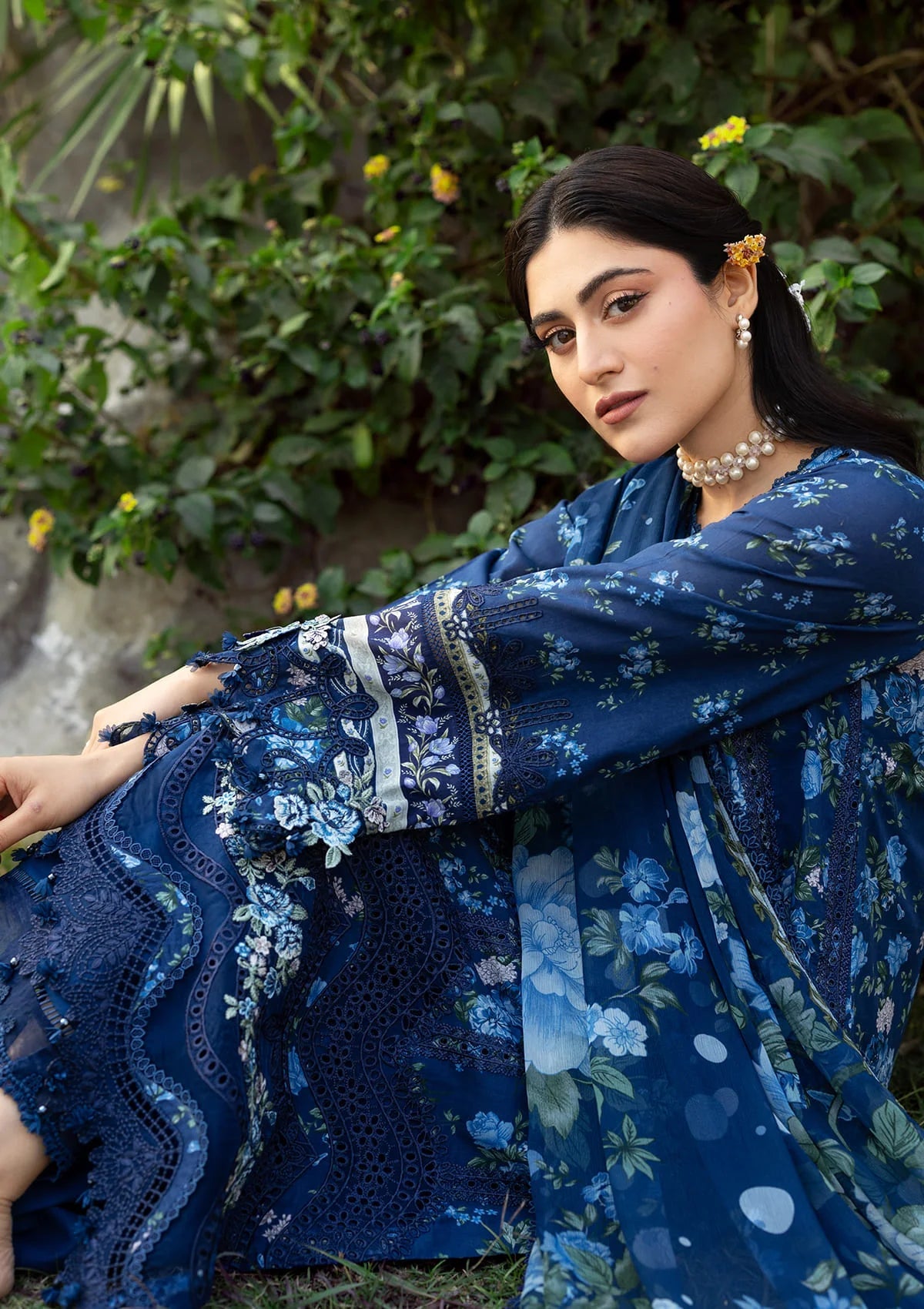 [ SUIT F ] - ELAF CHIKANKARI PRINTS WITH CHIFFON DUPATTA 2026