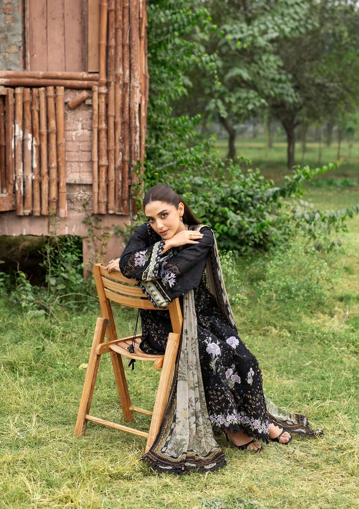 [ SUIT E ] - ELAF CHIKANKARI PRINTS WITH CHIFFON DUPATTA 2026