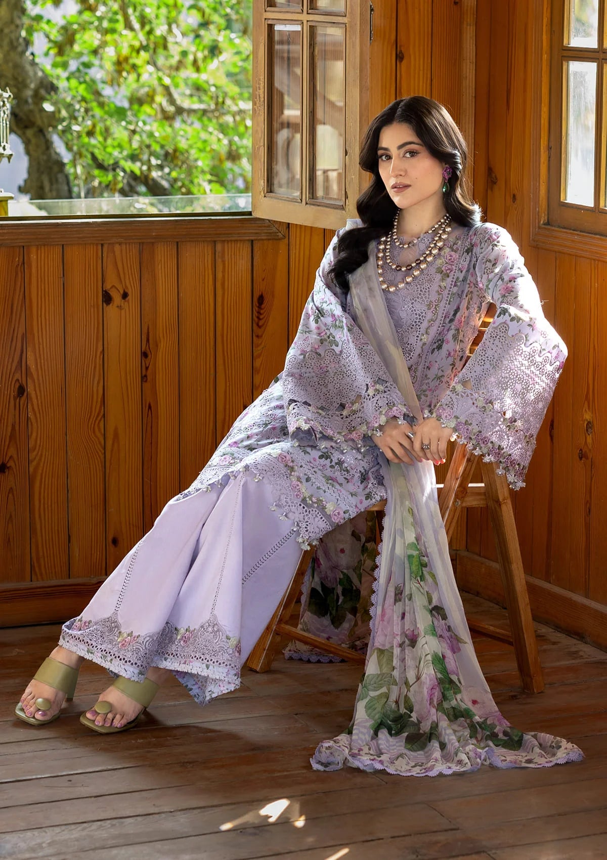 [ SUIT I ] - ELAF CHIKANKARI PRINTS WITH CHIFFON DUPATTA 2026