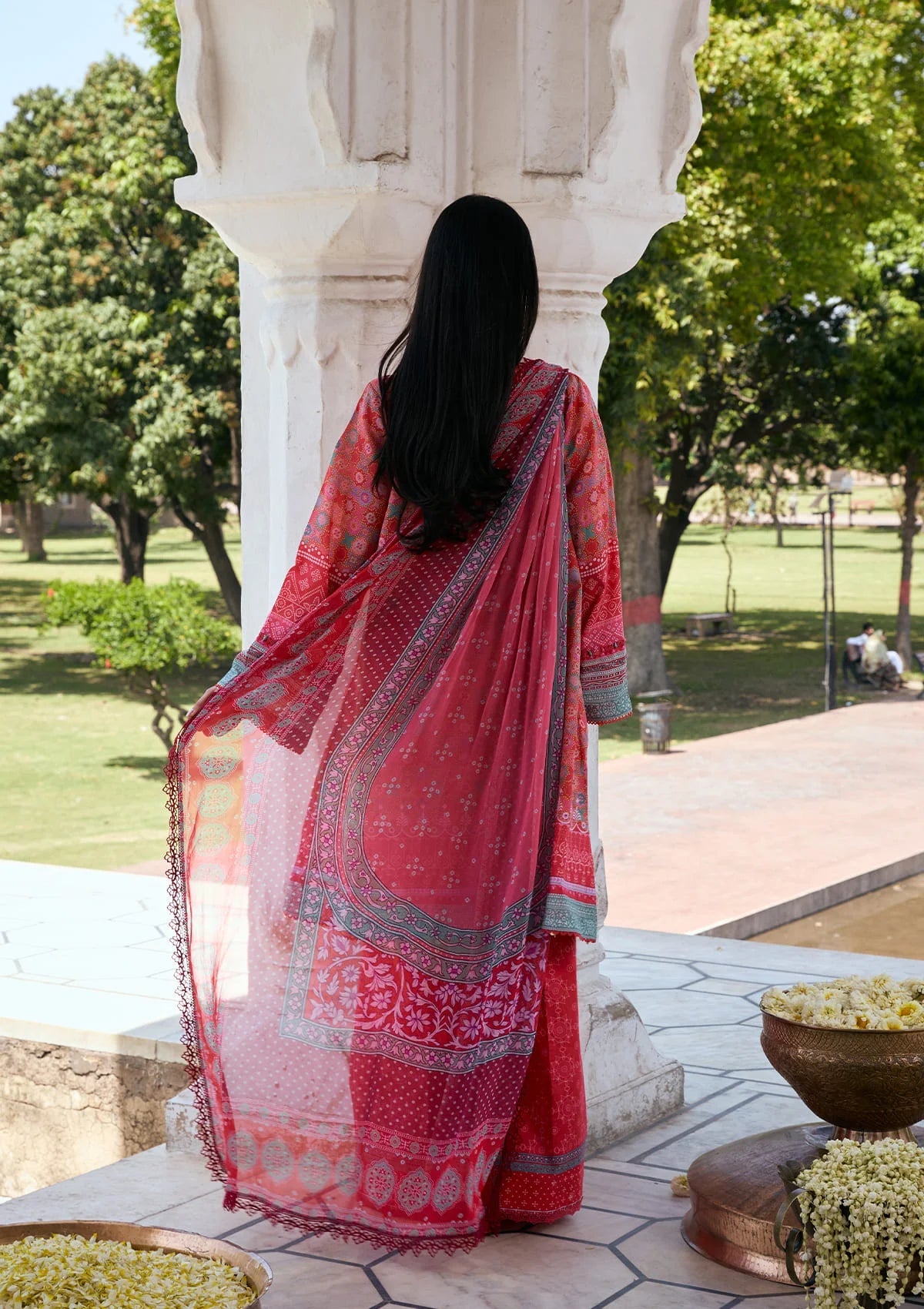 [ SUIT J ] - KAHF AANGAN LUXURY PRINT LAWN WITH CHIFFON DUPATTA 2026