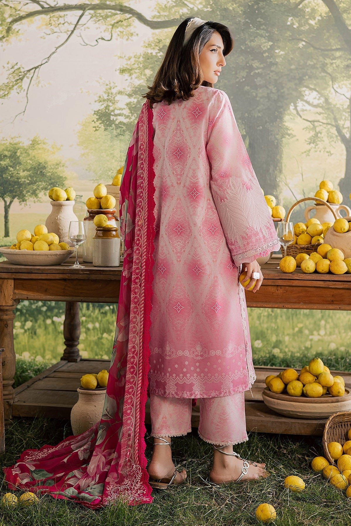 [ SUIT A ] - NUREH BLOOM LAWN EMBROIDERED AND PRINTED DORIYA COLLECTION 2026