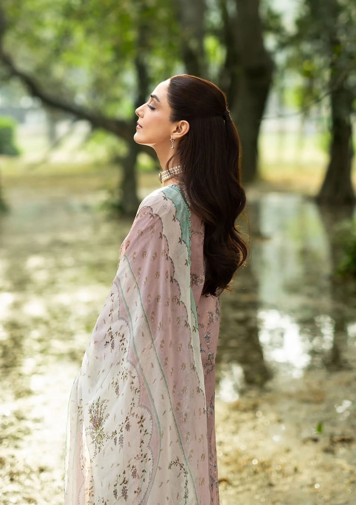 [ SUIT P ] - ELAF CHIKANKARI PRINTS WITH CHIFFON DUPATTA 2026