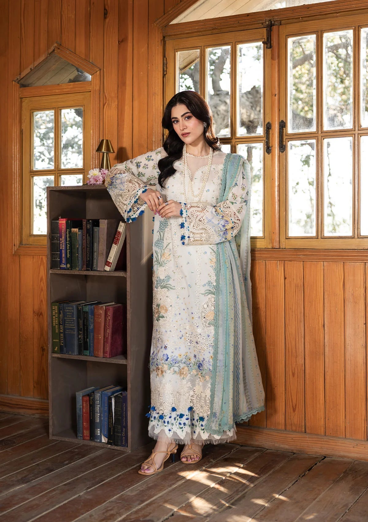[ SUIT M ] - ELAF CHIKANKARI PRINTS WITH CHIFFON DUPATTA 2026