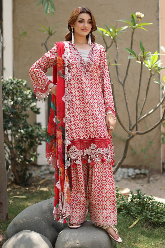 CHARIZMA BASICS EMBROIDERED LAWN WITH EMBROIDERED LAWN DUPATTA 2025