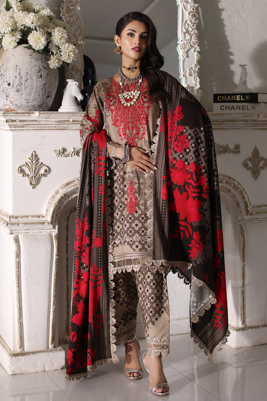 CHARIZMA VIRSA EMBROIDERED LINEN SHAWL SUIT COLLECTION 2024 💎