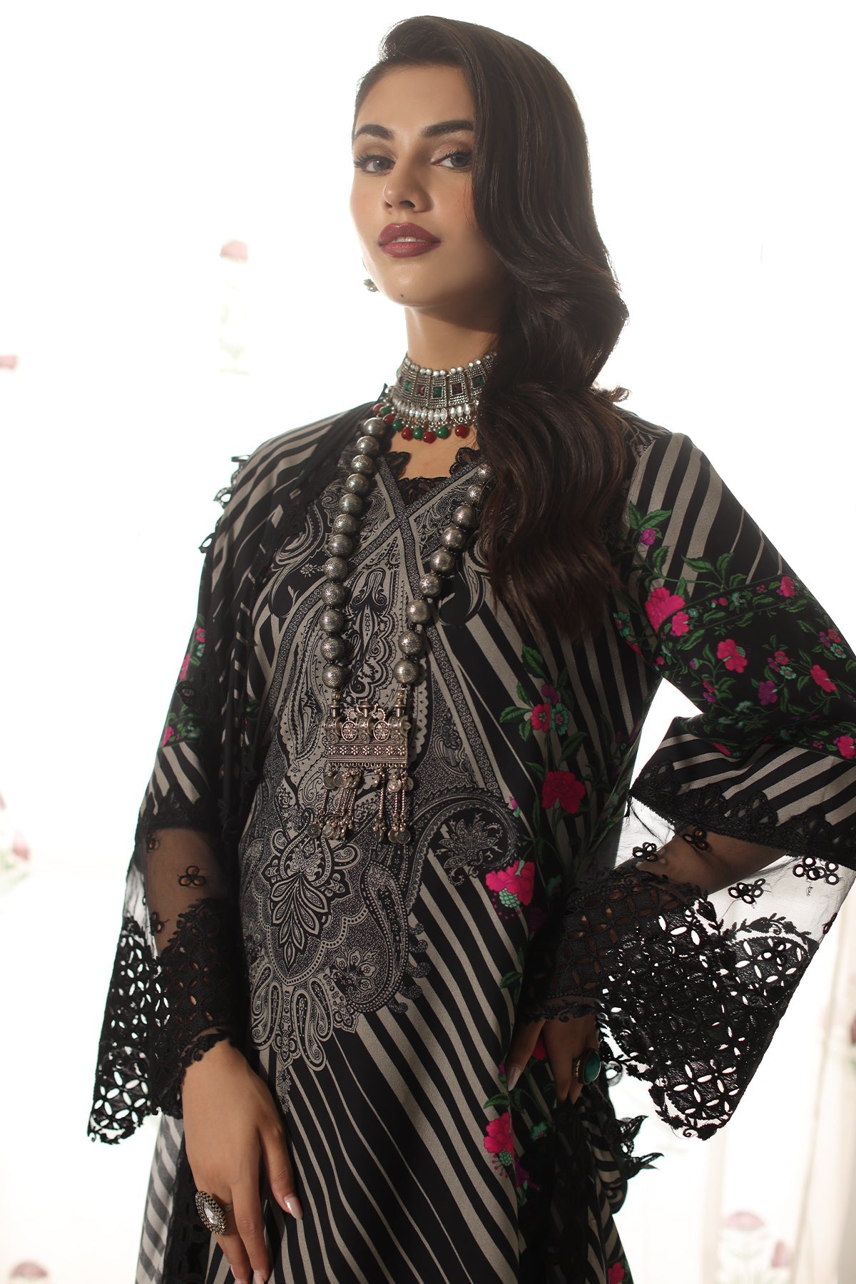 CHARIZMA VIRSA EMBROIDERED LINEN SHAWL SUIT COLLECTION 2024 🌸🌸