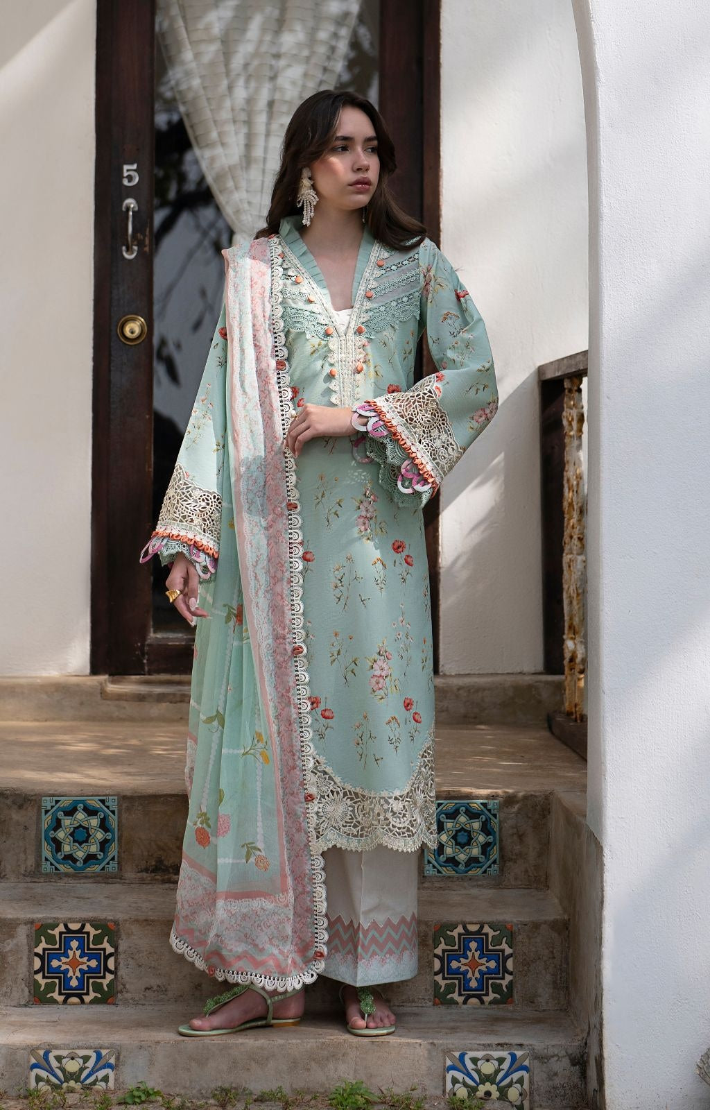 ALIF AJR PRITKARI LAWN EMBROIDERED 2025