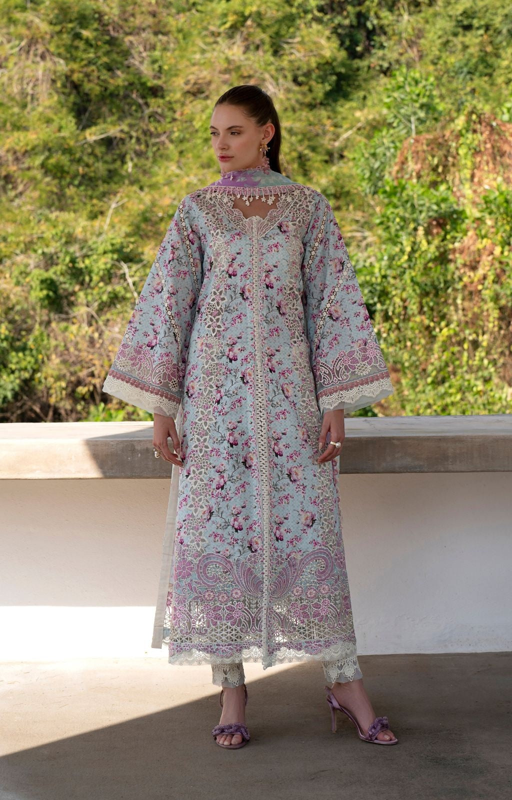 ALIF AJR PRITKARI LAWN EMBROIDERED 2025