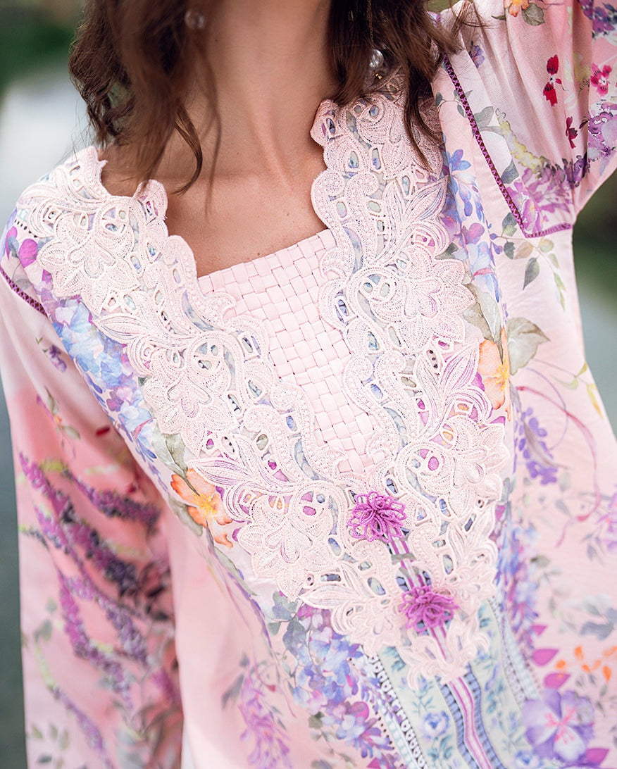ROHEENAZ GARDEN VEIL PRINTED EMBROIDERED LAWN 2025
