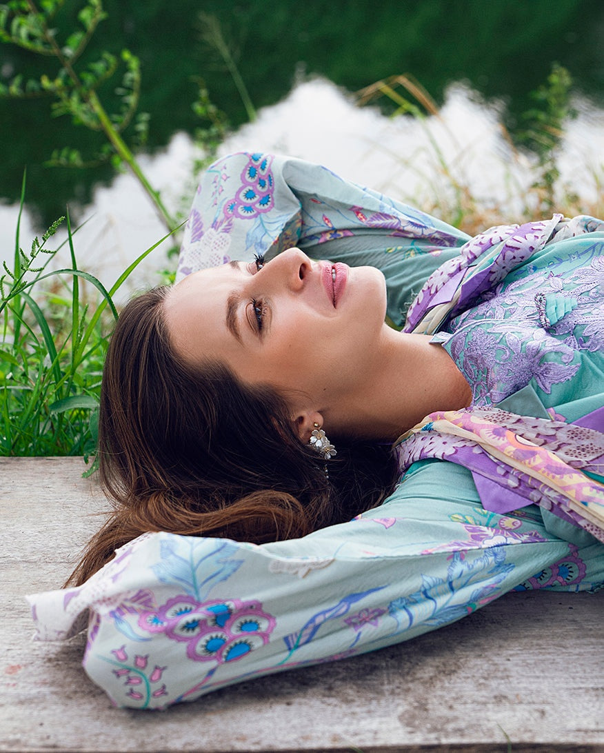 ROHEENAZ GARDEN VEIL PRINTED EMBROIDERED LAWN 2025