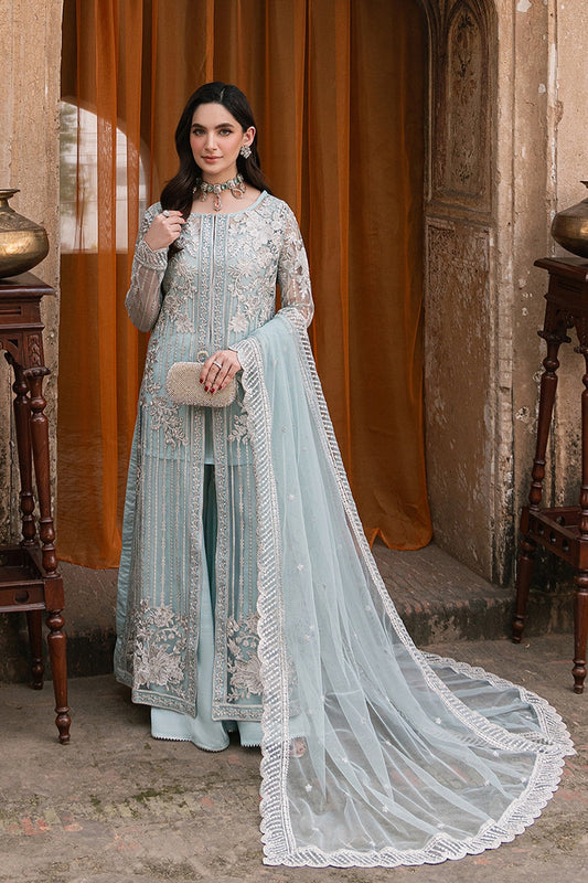 AZURE MAYA ALI LUXE EMBROIDERED CHIFFON COLLECTION 2025 🌸🌸