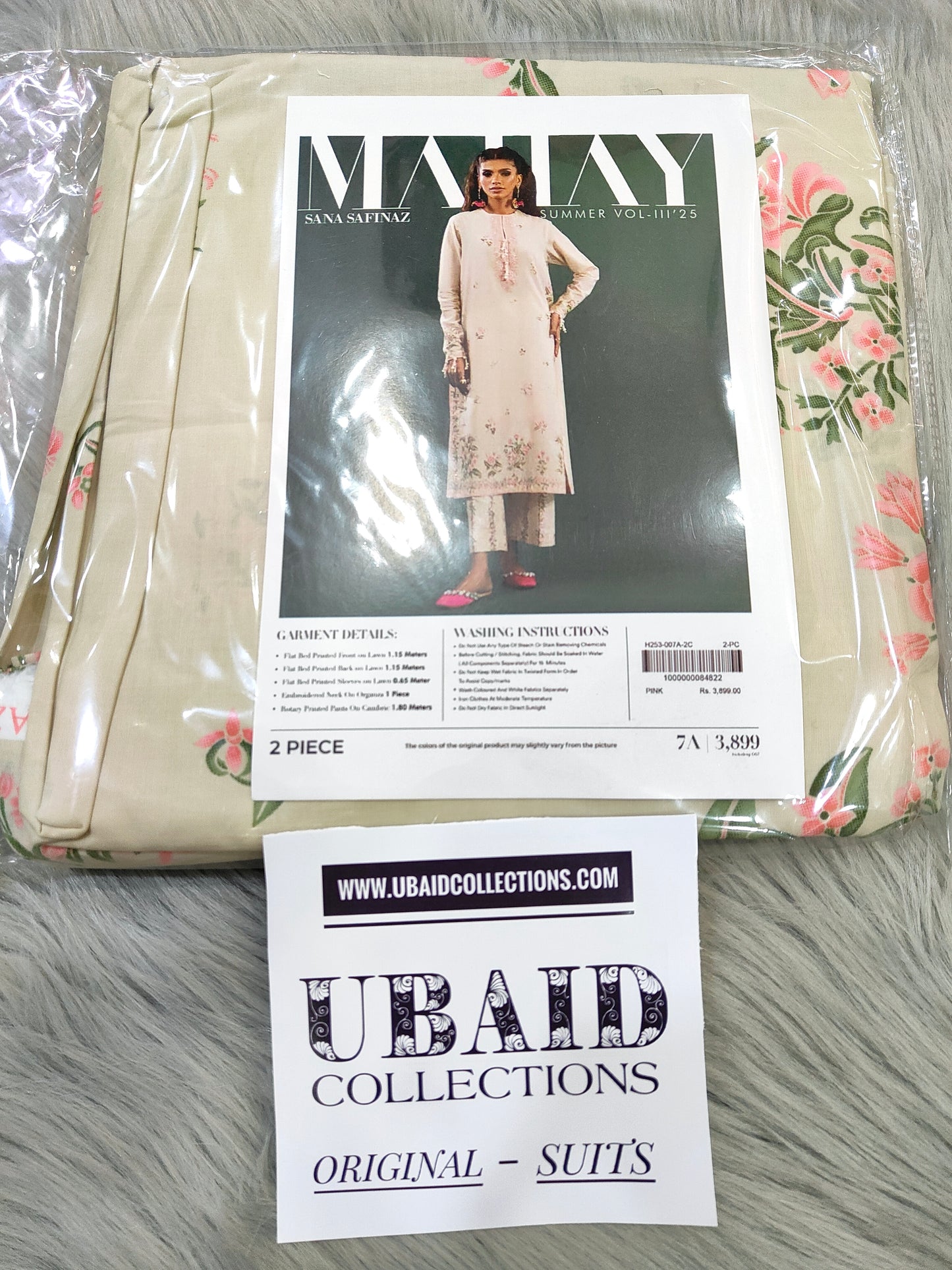 SANA SAFINAZ MAHAY VOL 3 LAWN SUMMER ( 2 PIECE )