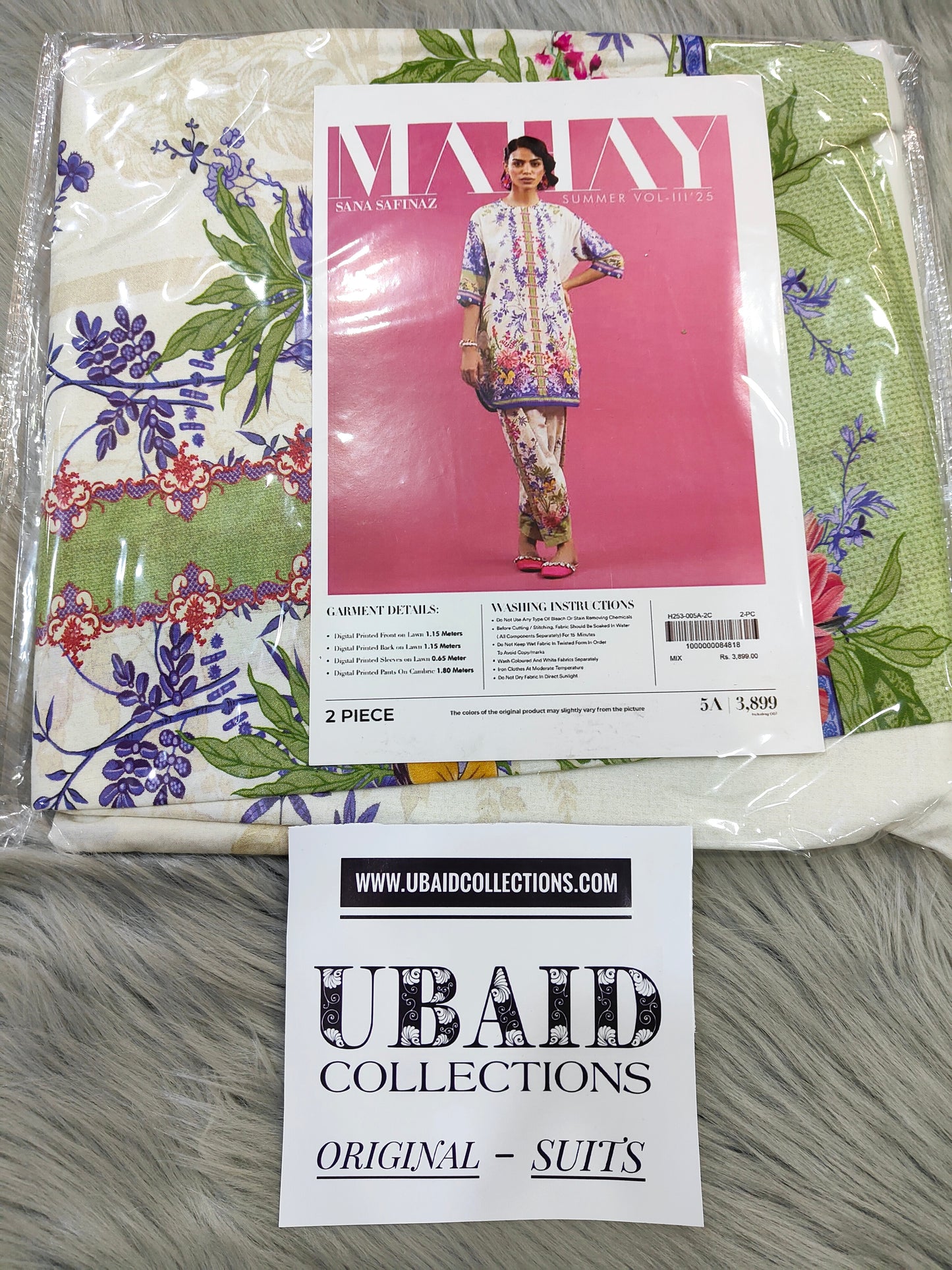 SANA SAFINAZ MAHAY VOL 3 LAWN SUMMER ( 2 PIECE )