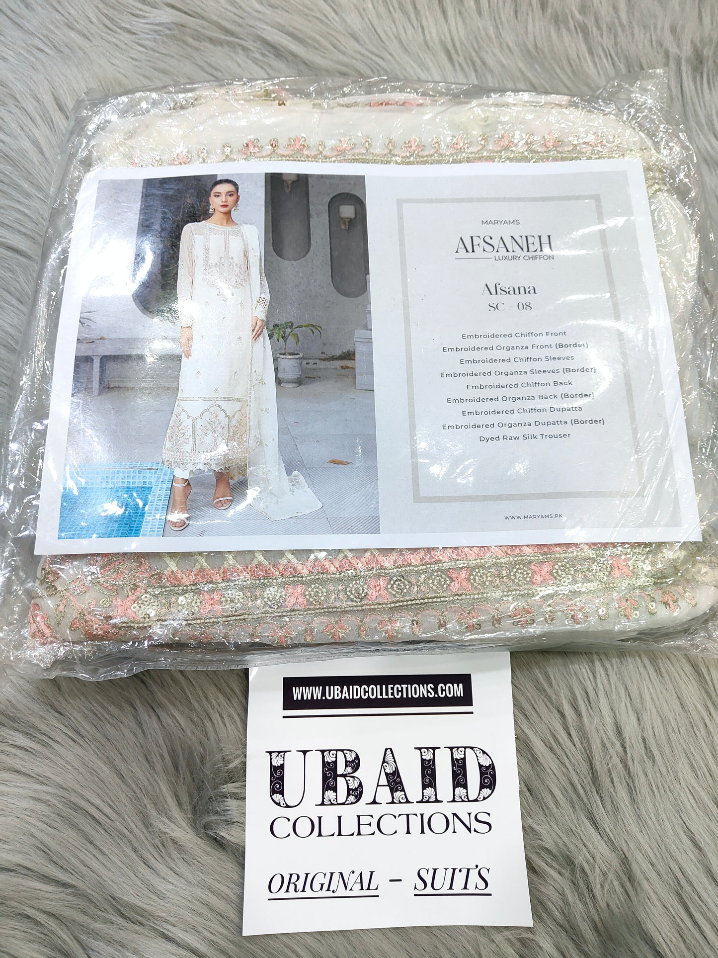 [ SUIT G ] - MARYAMS AFSANEH LUXURY CHIFFON COLLECTION