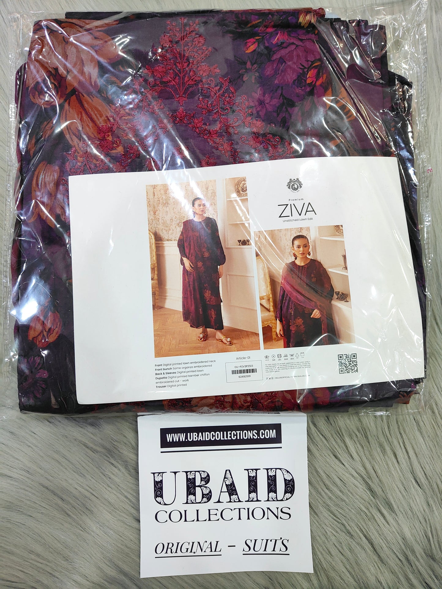 *GULLJEE ZIVA PREMIUM LAWN EMBROIDERED EDIT