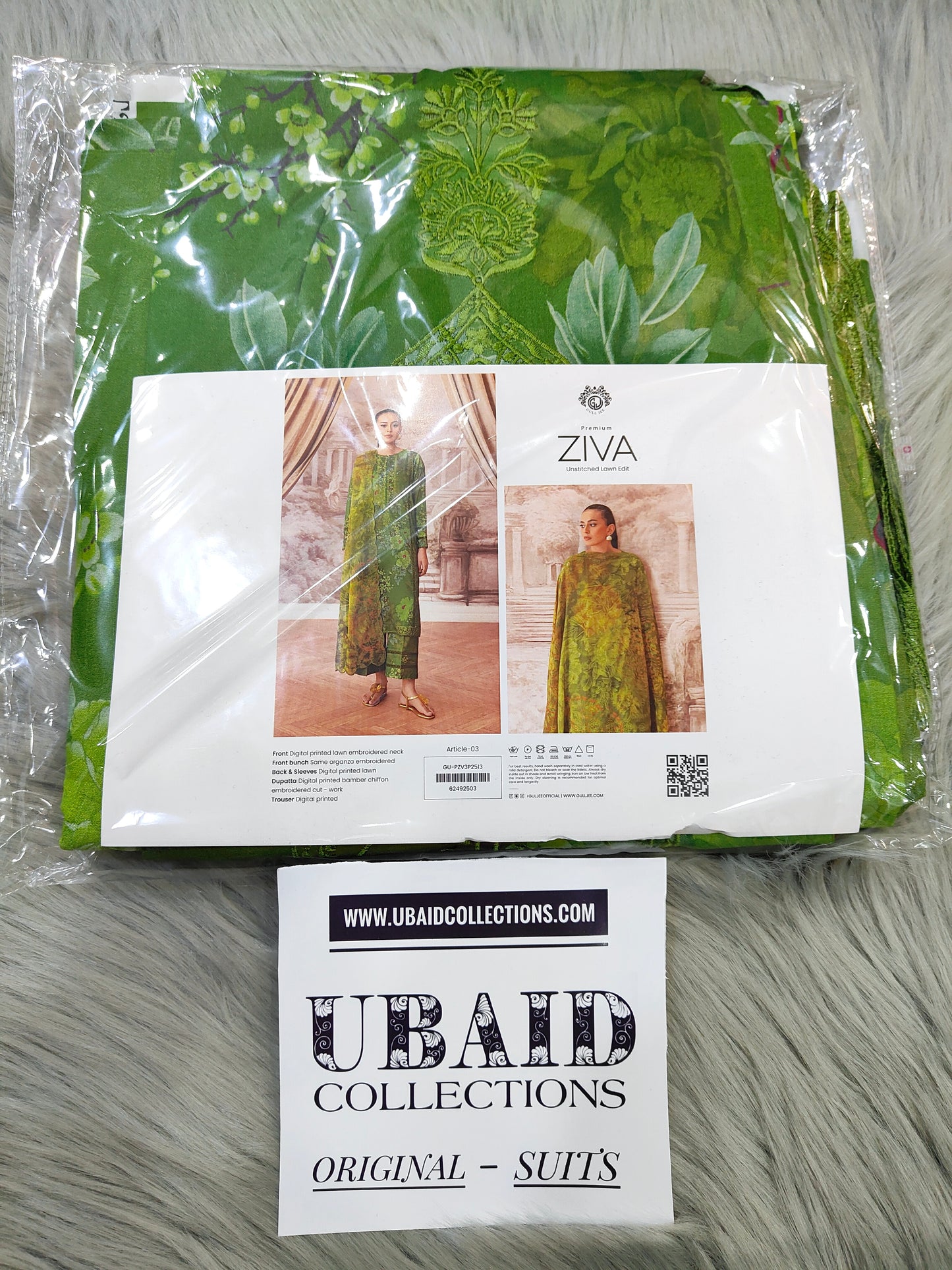 GULLJEE ZIVA PREMIUM LAWN EMBROIDERED EDIT