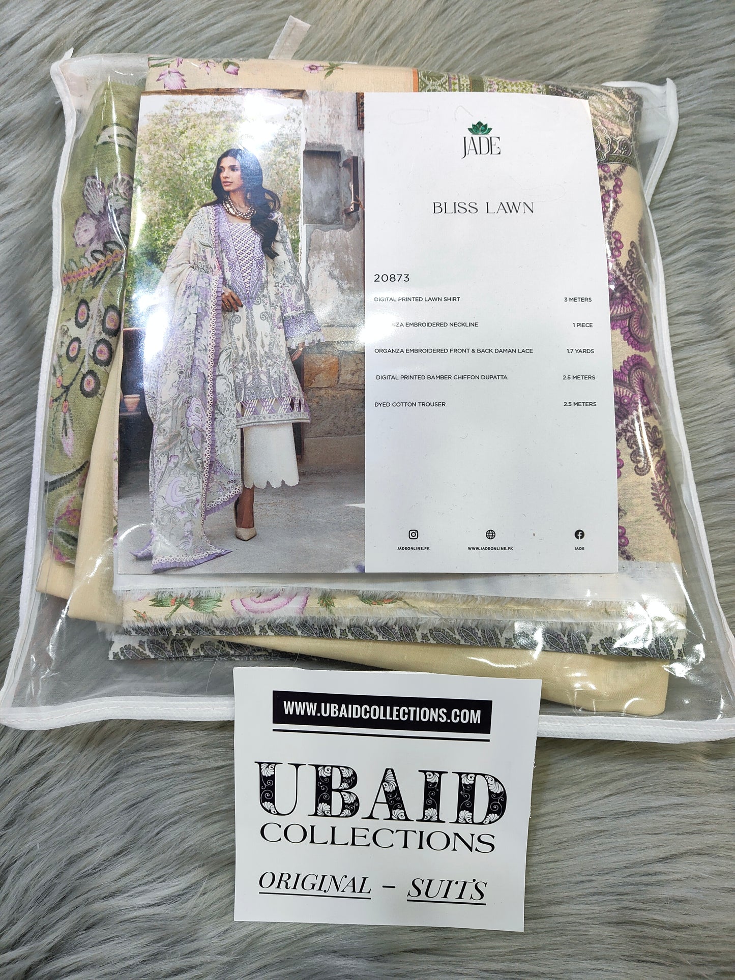 [ SUIT C ] - JADE BLISS LAWN EMBROIDERED COLLECTION 2026