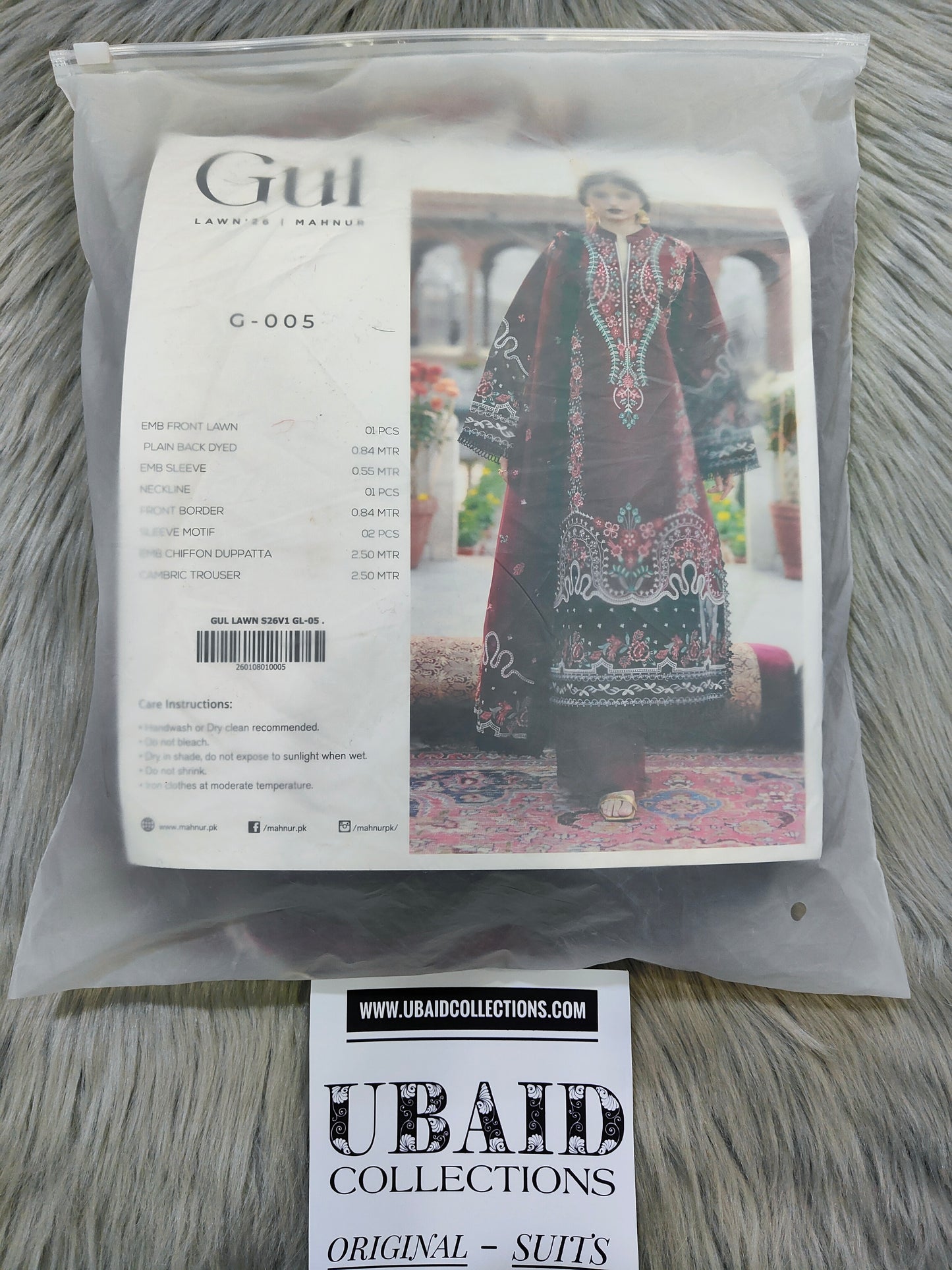 [ SUIT K ] - GUL BY MAHNUR LUXURY LAWN EMBROIDERED COLLECTION 2026