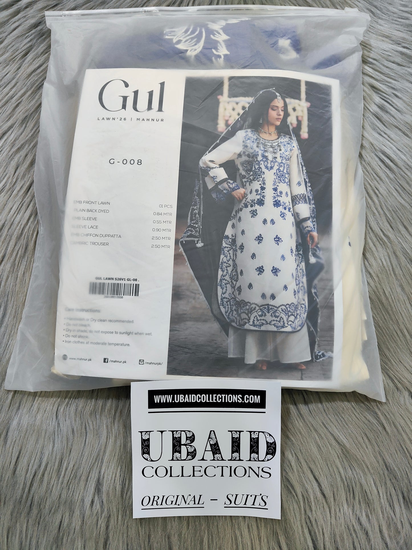 [ SUIT G ] - GUL BY MAHNUR LUXURY LAWN EMBROIDERED COLLECTION 2026