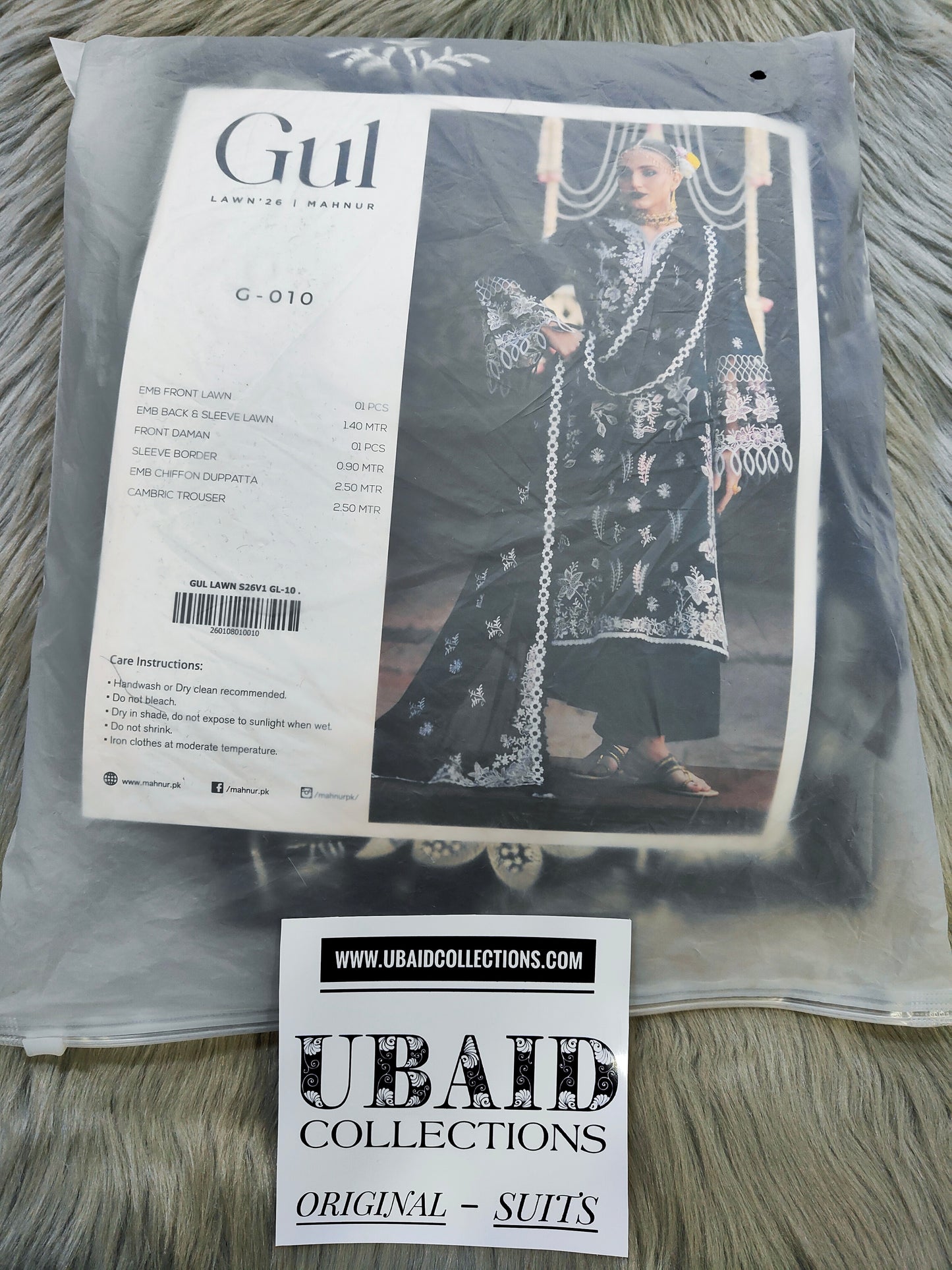 [ SUIT E ] - GUL BY MAHNUR LUXURY LAWN EMBROIDERED COLLECTION 2026
