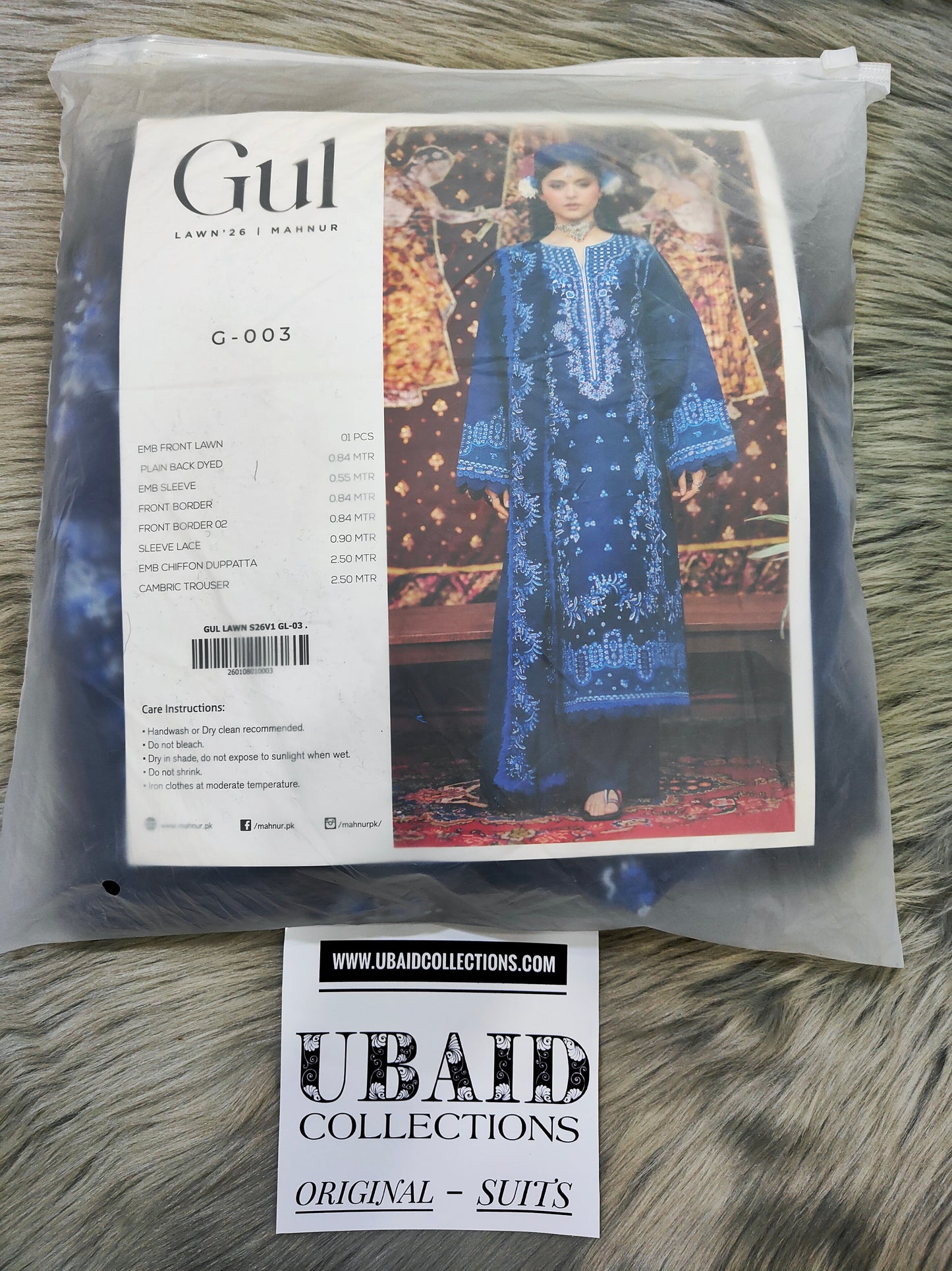 [ SUIT M ] - GUL BY MAHNUR LUXURY LAWN EMBROIDERED COLLECTION 2026