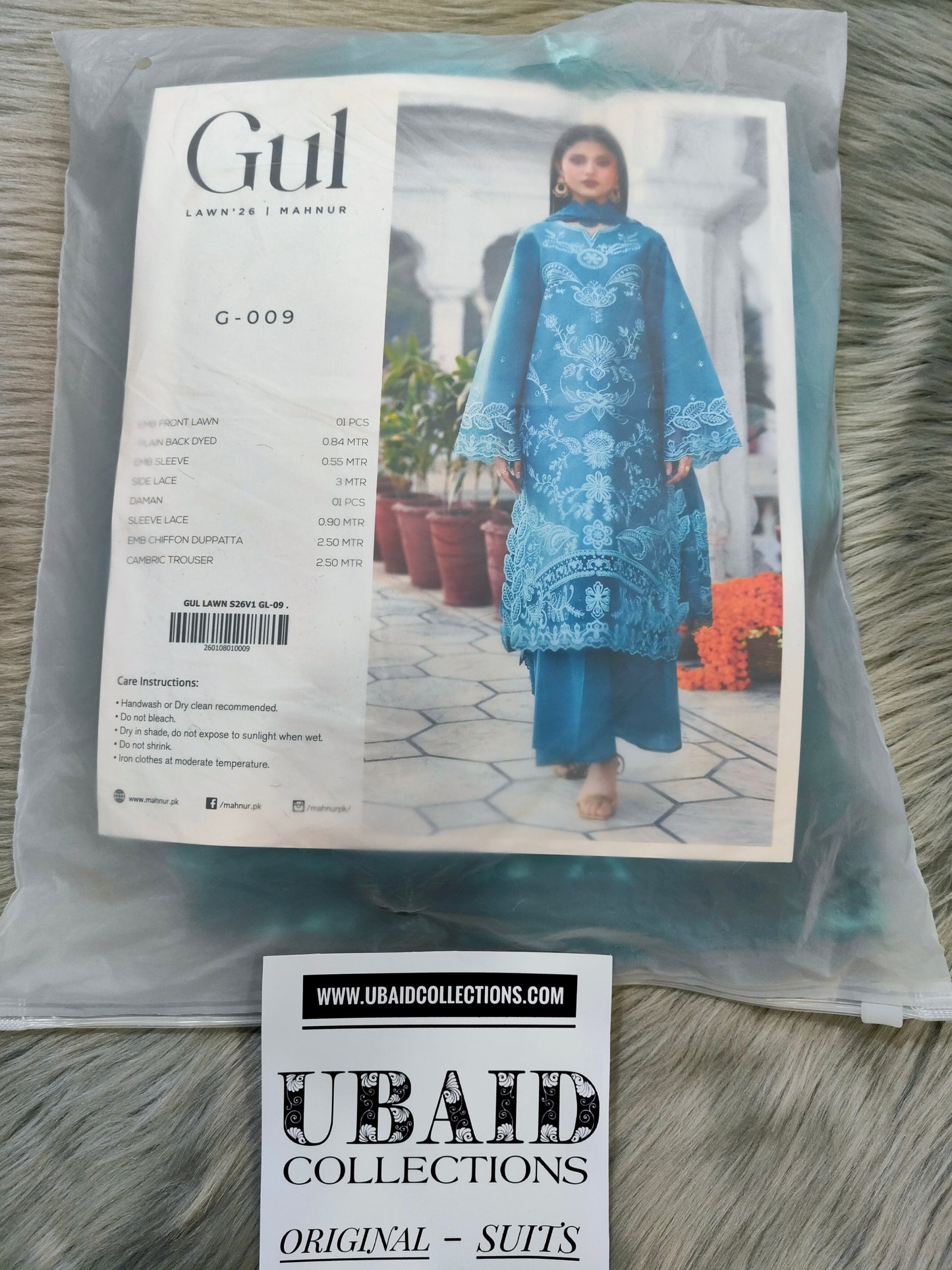 [ SUIT F ] - GUL BY MAHNUR LUXURY LAWN EMBROIDERED COLLECTION 2026