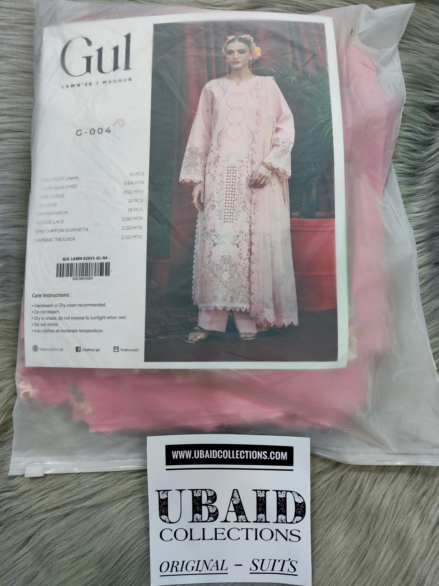 [ SUIT L ] - GUL BY MAHNUR LUXURY LAWN EMBROIDERED COLLECTION 2026