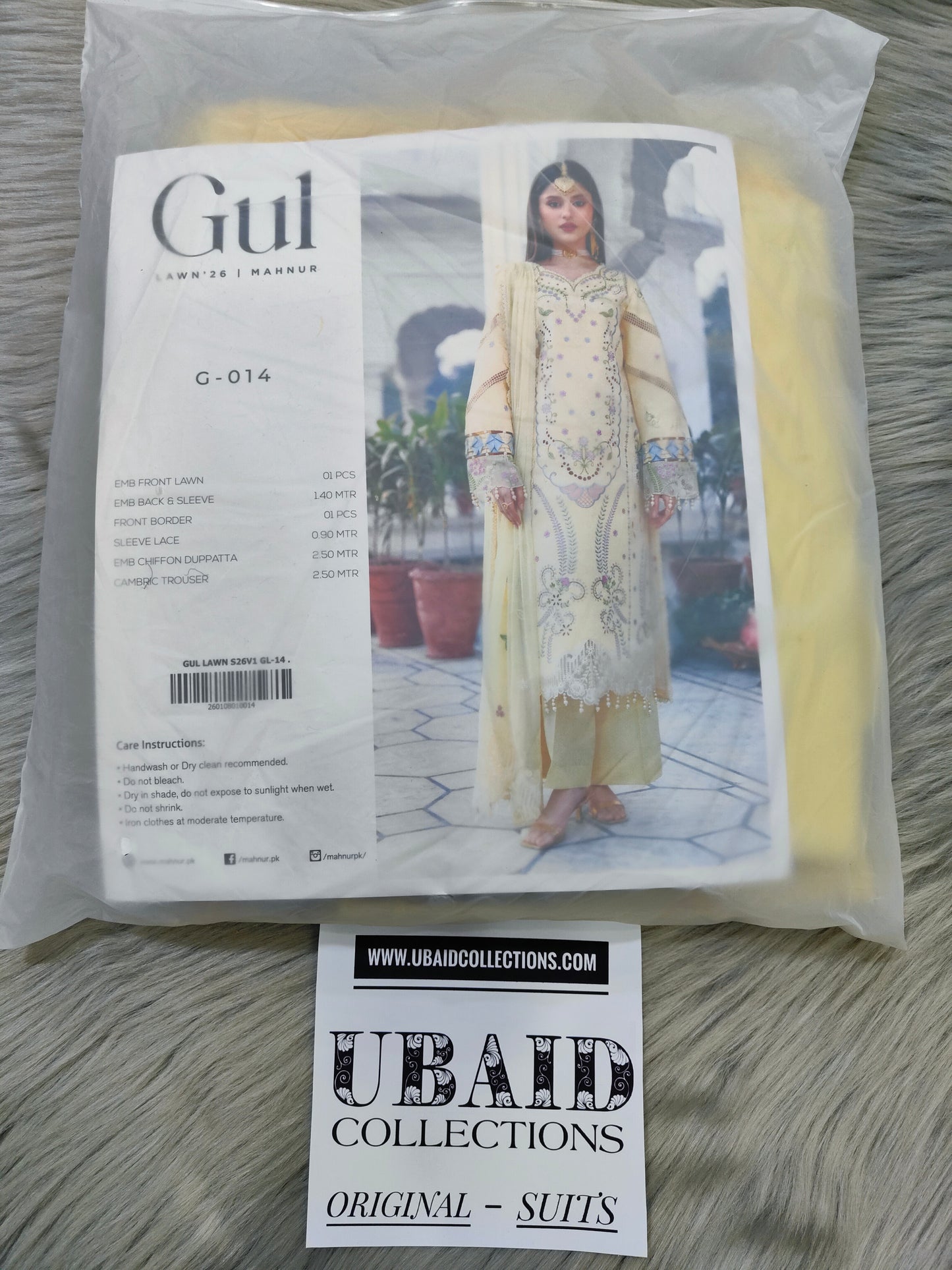 [ SUIT A ] - GUL BY MAHNUR LUXURY LAWN EMBROIDERED COLLECTION 2026