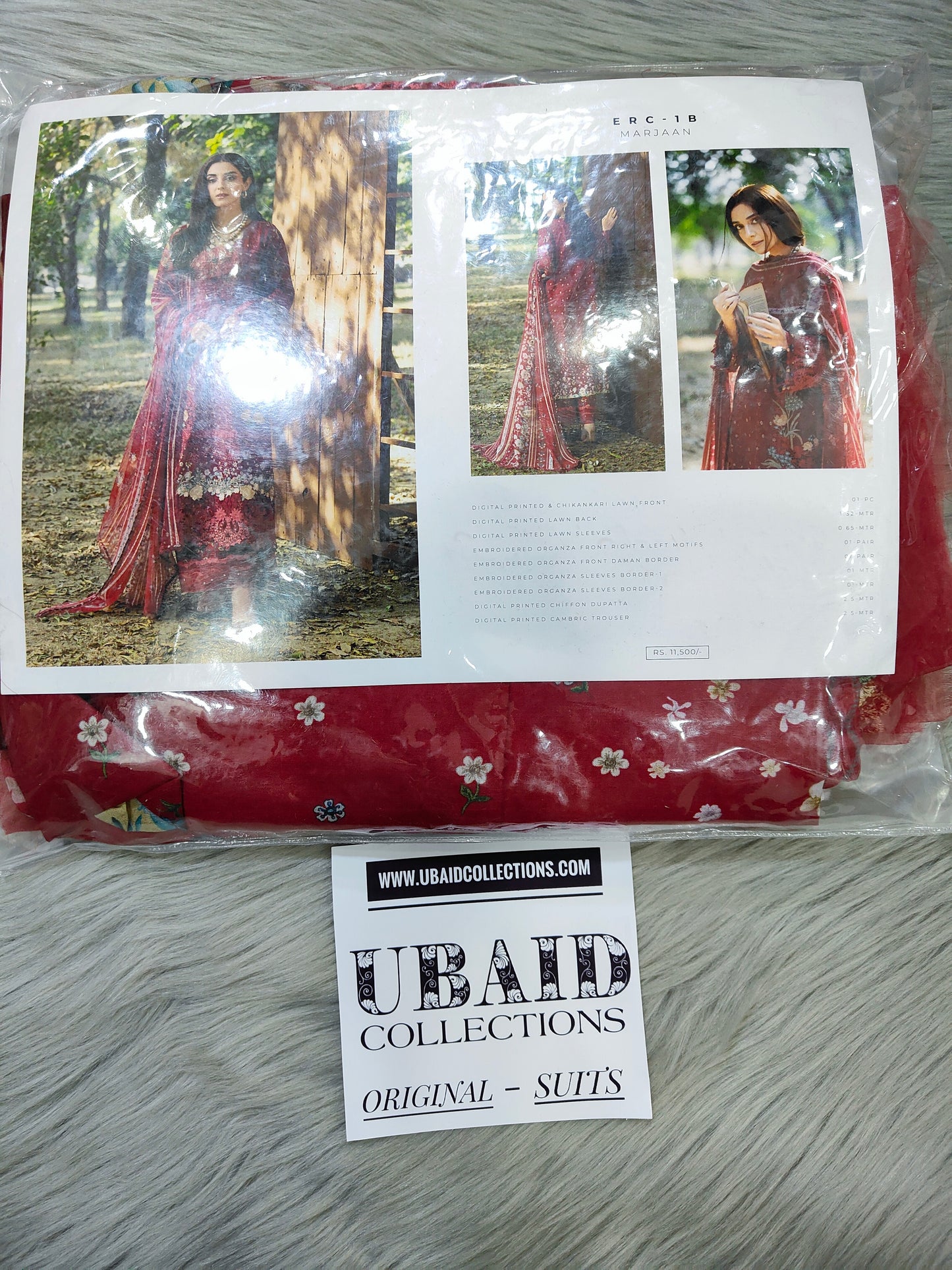[ SUIT C ] - ELAF CHIKANKARI PRINTS WITH CHIFFON DUPATTA 2026