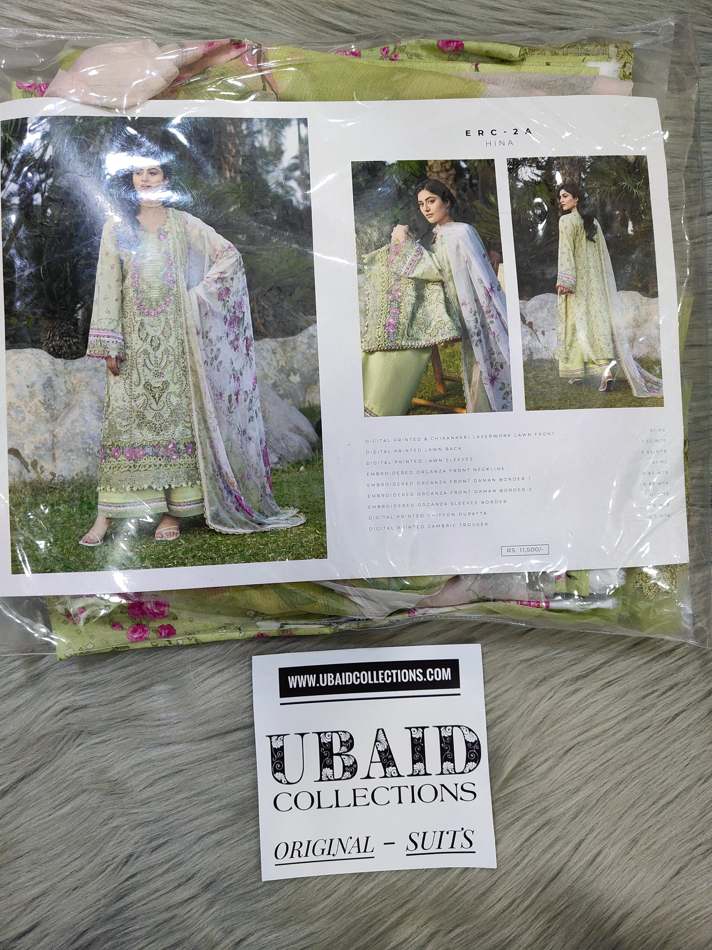 [ SUIT G ] - ELAF CHIKANKARI PRINTS WITH CHIFFON DUPATTA 2026