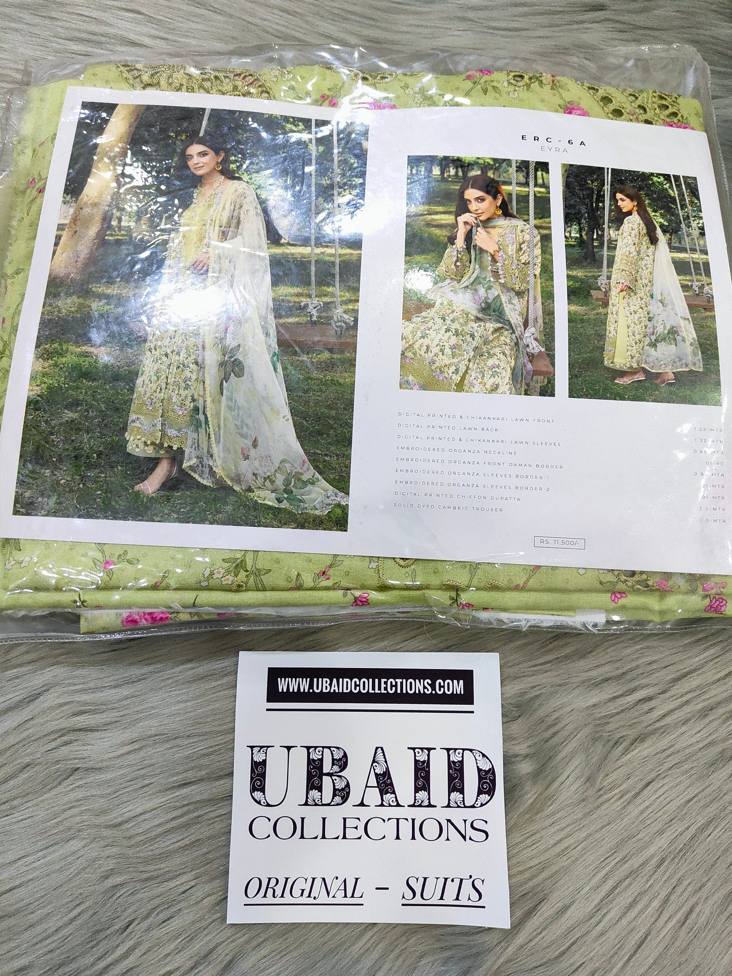[ SUIT O ] - ELAF CHIKANKARI PRINTS WITH CHIFFON DUPATTA 2026