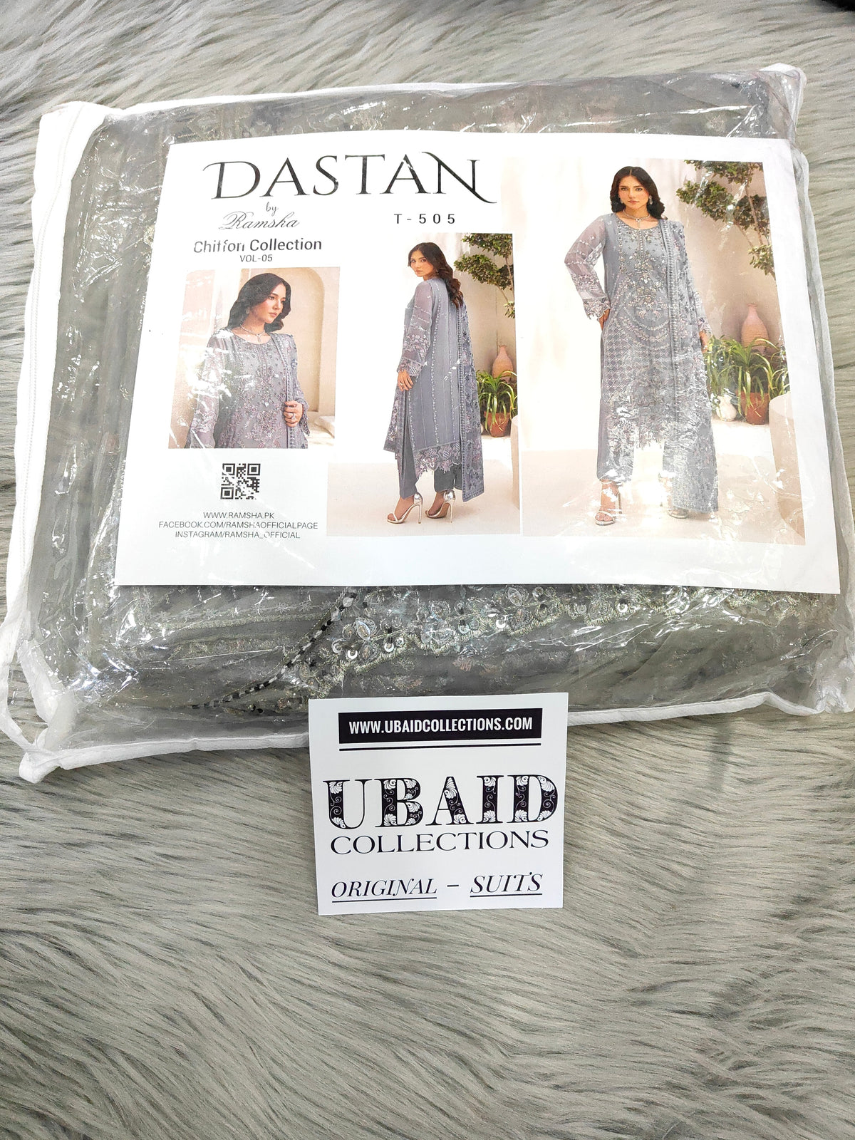 [ SUIT C ] - RAMSHA DASTAN LUXURY CHIFFON COLLECTION VOL5 2026