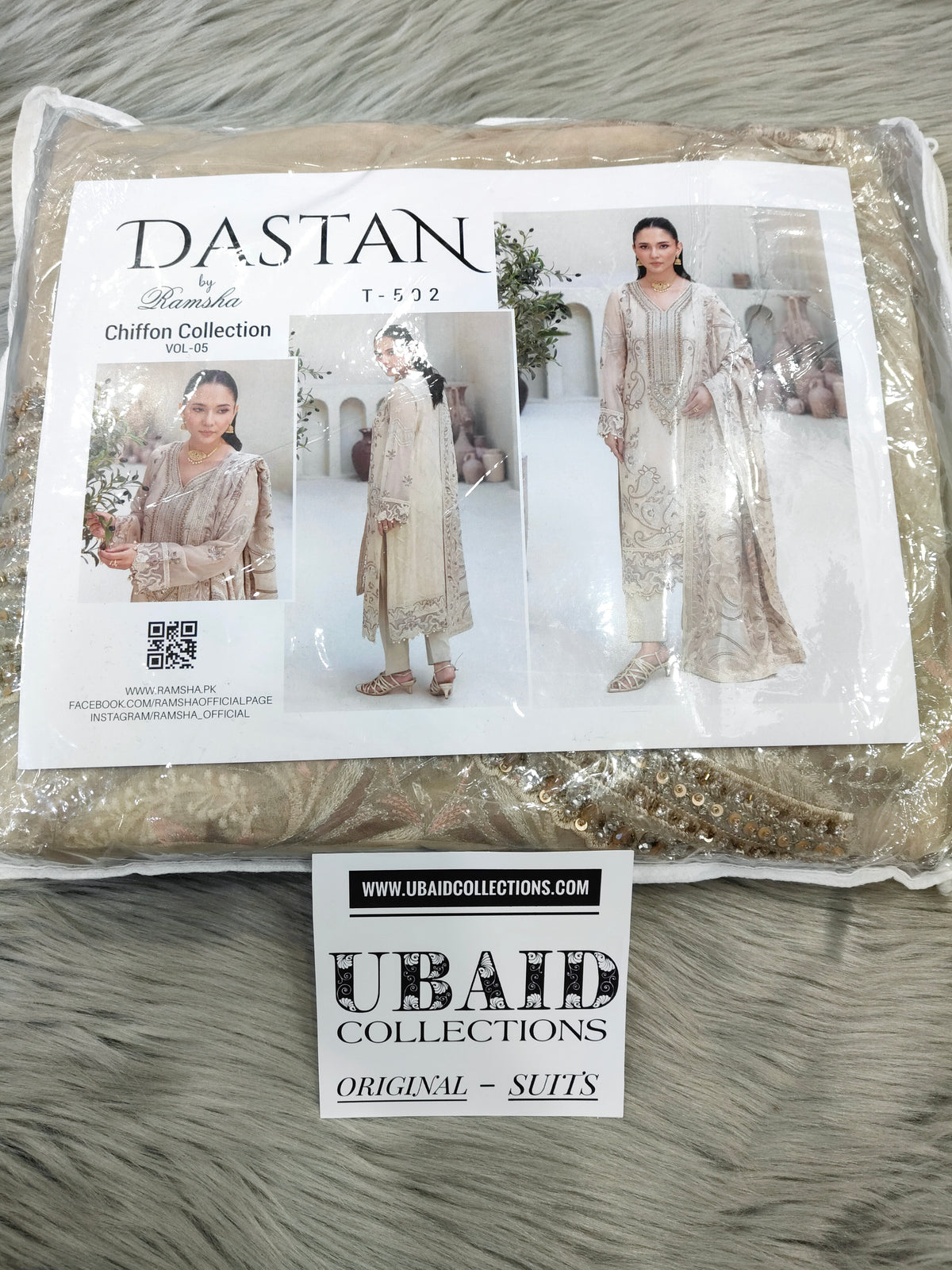[ SUIT E ] - RAMSHA DASTAN LUXURY CHIFFON COLLECTION VOL5 2026