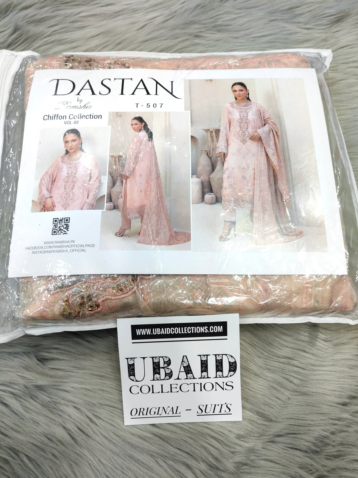 [ SUIT A ] - RAMSHA DASTAN LUXURY CHIFFON COLLECTION VOL5 2026