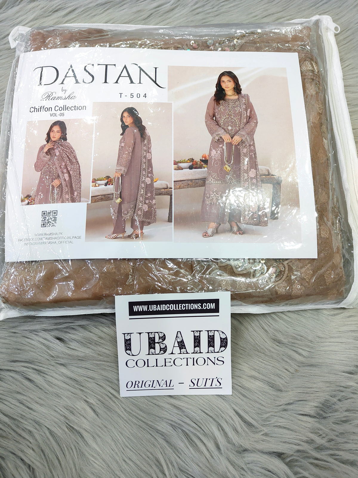 [ SUIT D ] - RAMSHA DASTAN LUXURY CHIFFON COLLECTION VOL5 2026