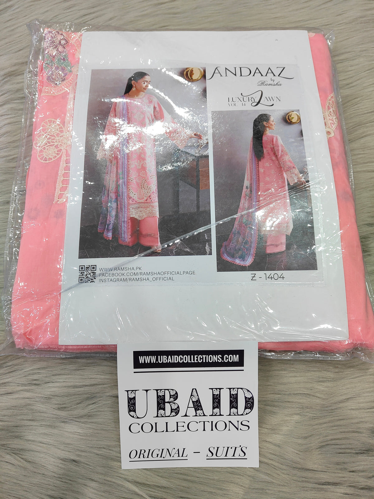 [ SUIT G ] - RAMSHA ANDAAZ LUXURY LAWN VOL 14 COLLECTION 2026