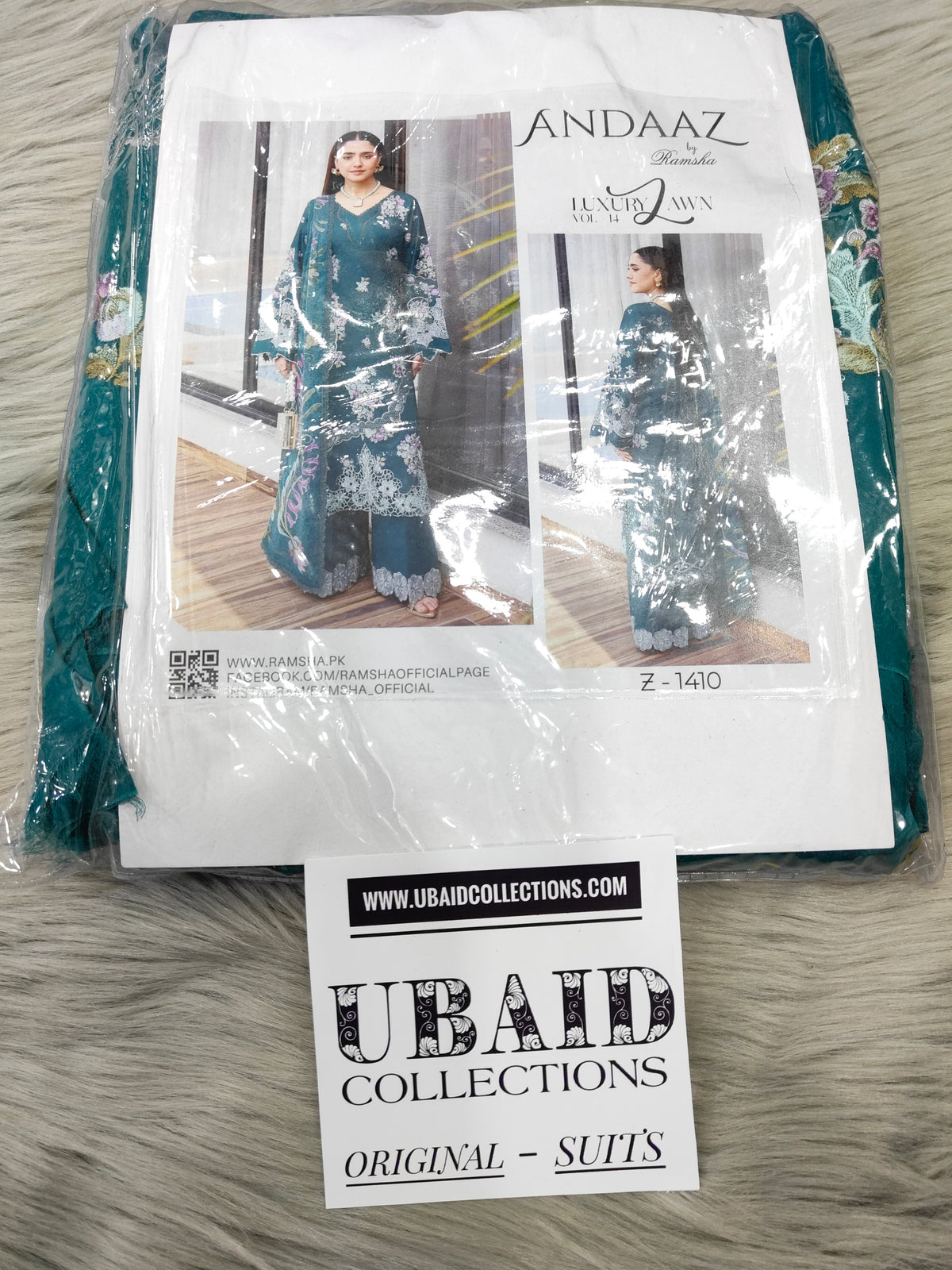 [ SUIT A ] - RAMSHA ANDAAZ LUXURY LAWN VOL 14 COLLECTION 2026